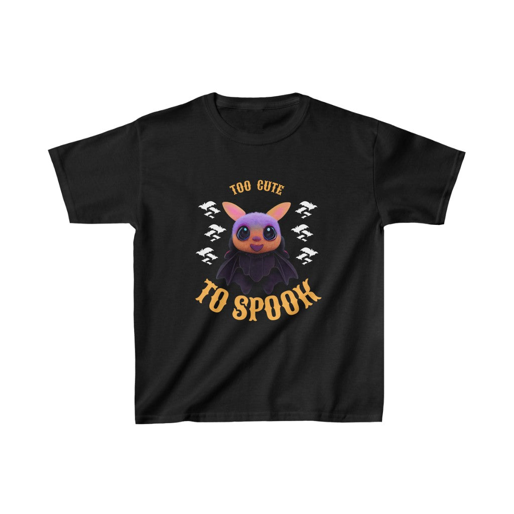 Too Cute Bat Wishing You A Happy Halloween. Unisex Heavy Cotton Tee. Kids Heavy Cotton™ Tee.