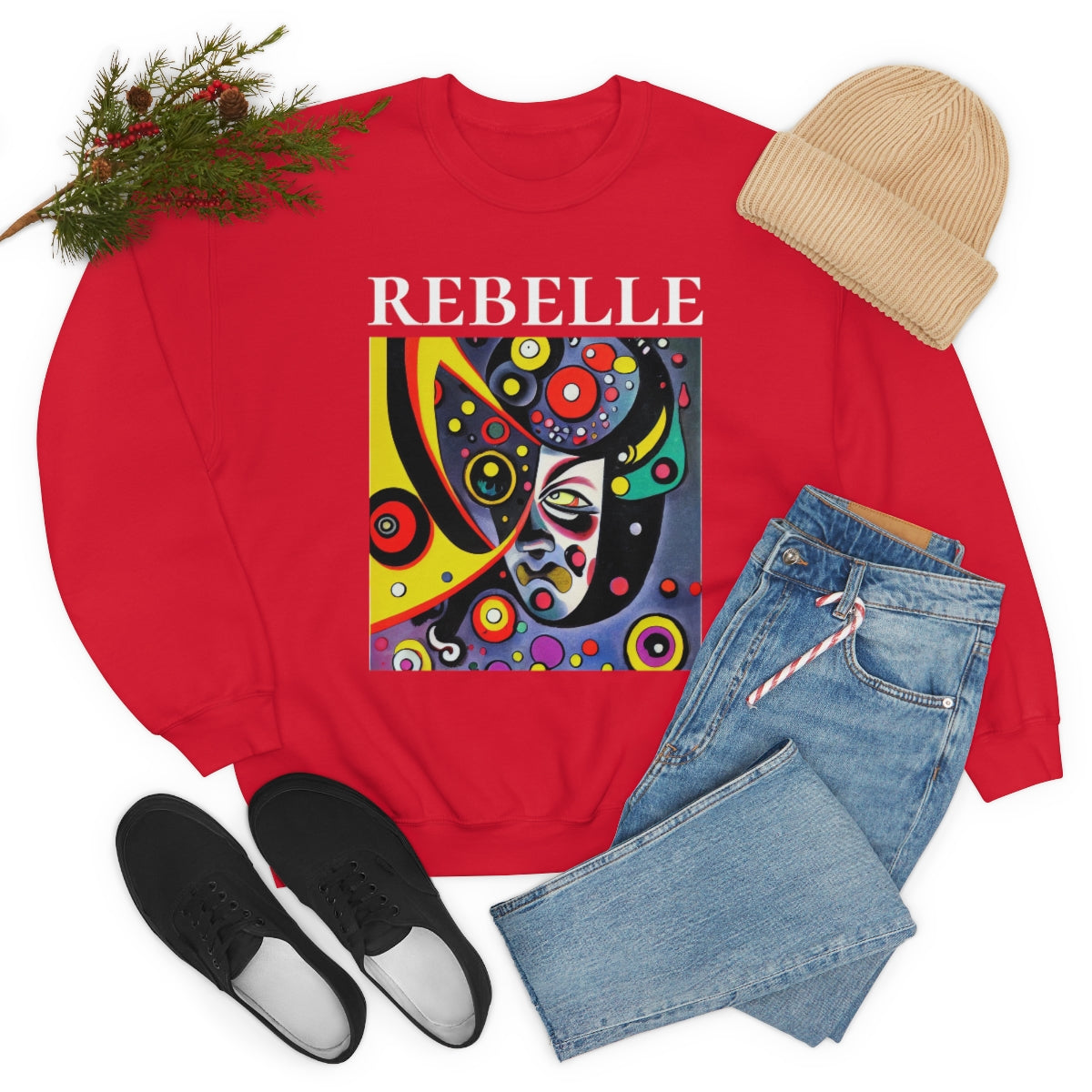 The Rebel - Original Art. Unisex Heavy Blend Crewneck Sweatshirt.