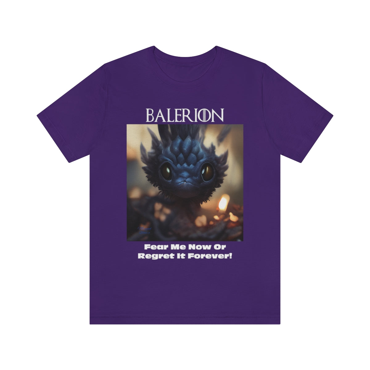 Funny Baby Balerion Dragon. Original Art. Unisex Jersey Short Sleeve Tee.