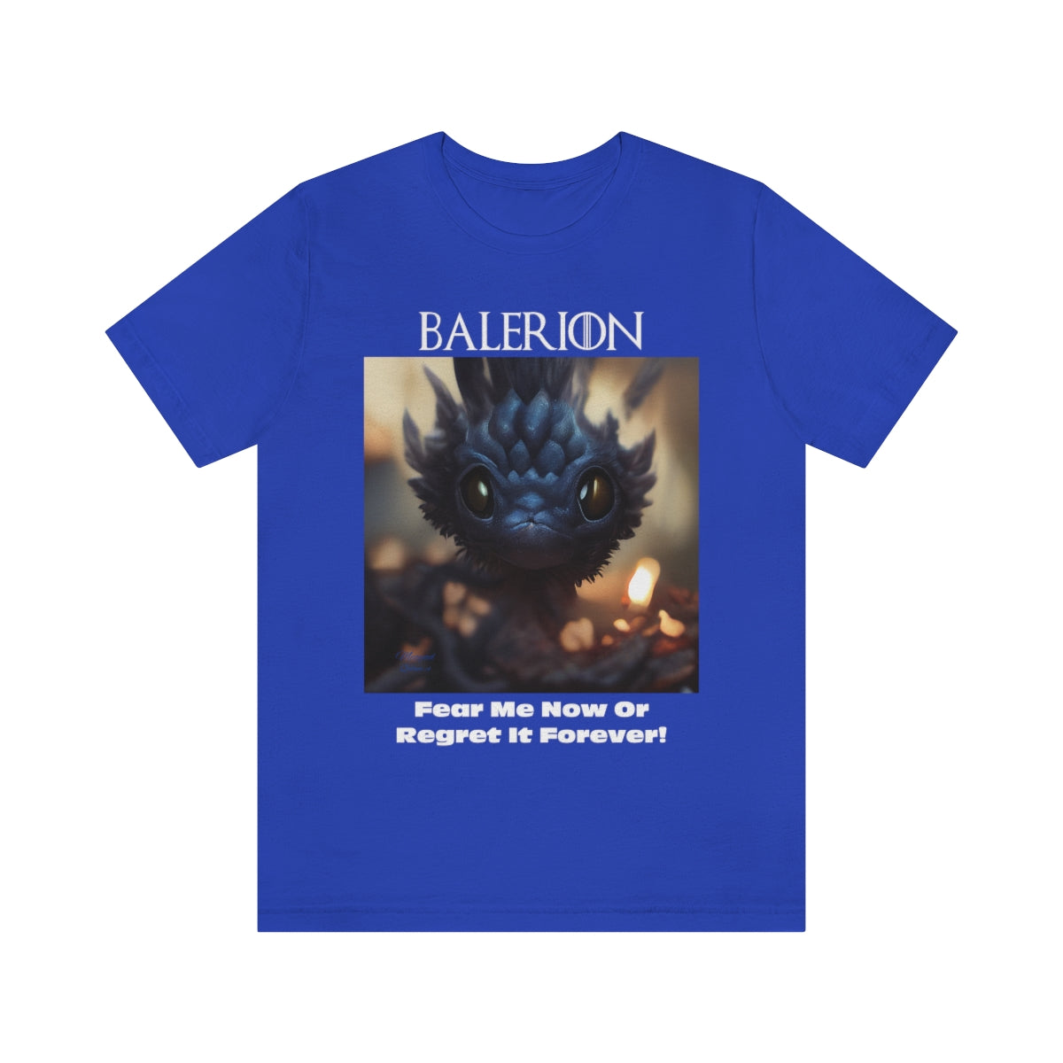 Funny Baby Balerion Dragon. Original Art. Unisex Jersey Short Sleeve Tee.