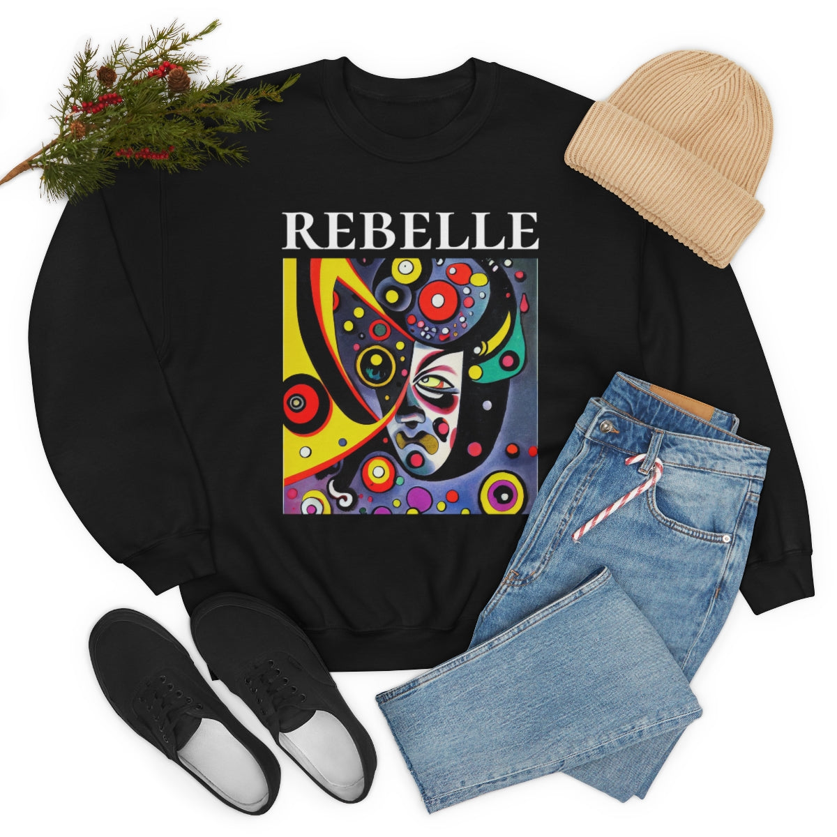 The Rebel - Original Art. Unisex Heavy Blend Crewneck Sweatshirt.