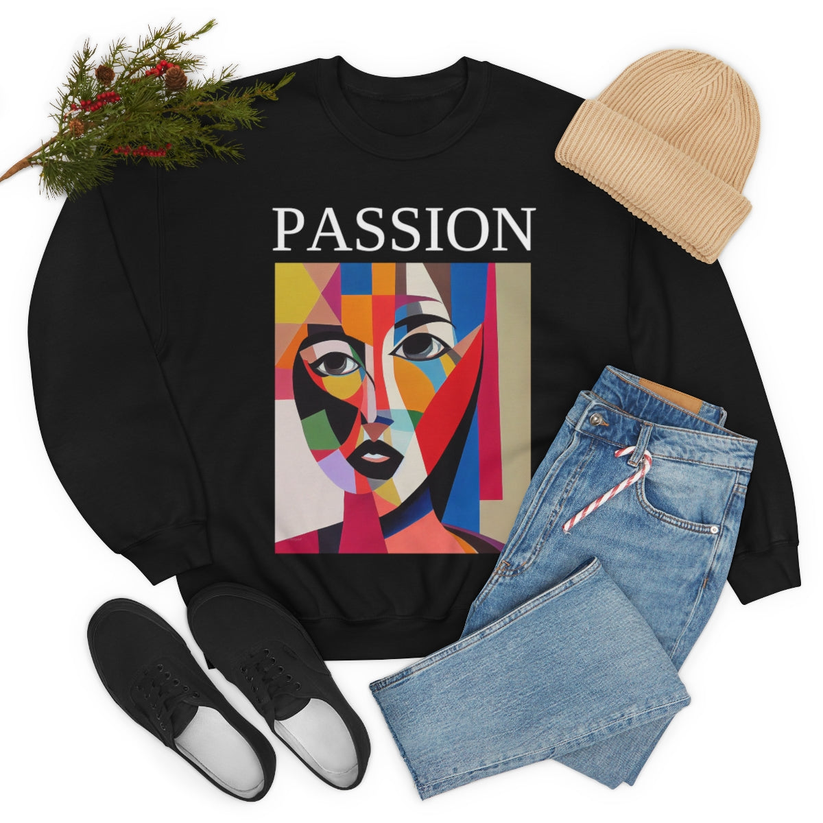 Follow Your Passion - Original Art. Unisex Heavy Blend Crewneck Sweatshirt.