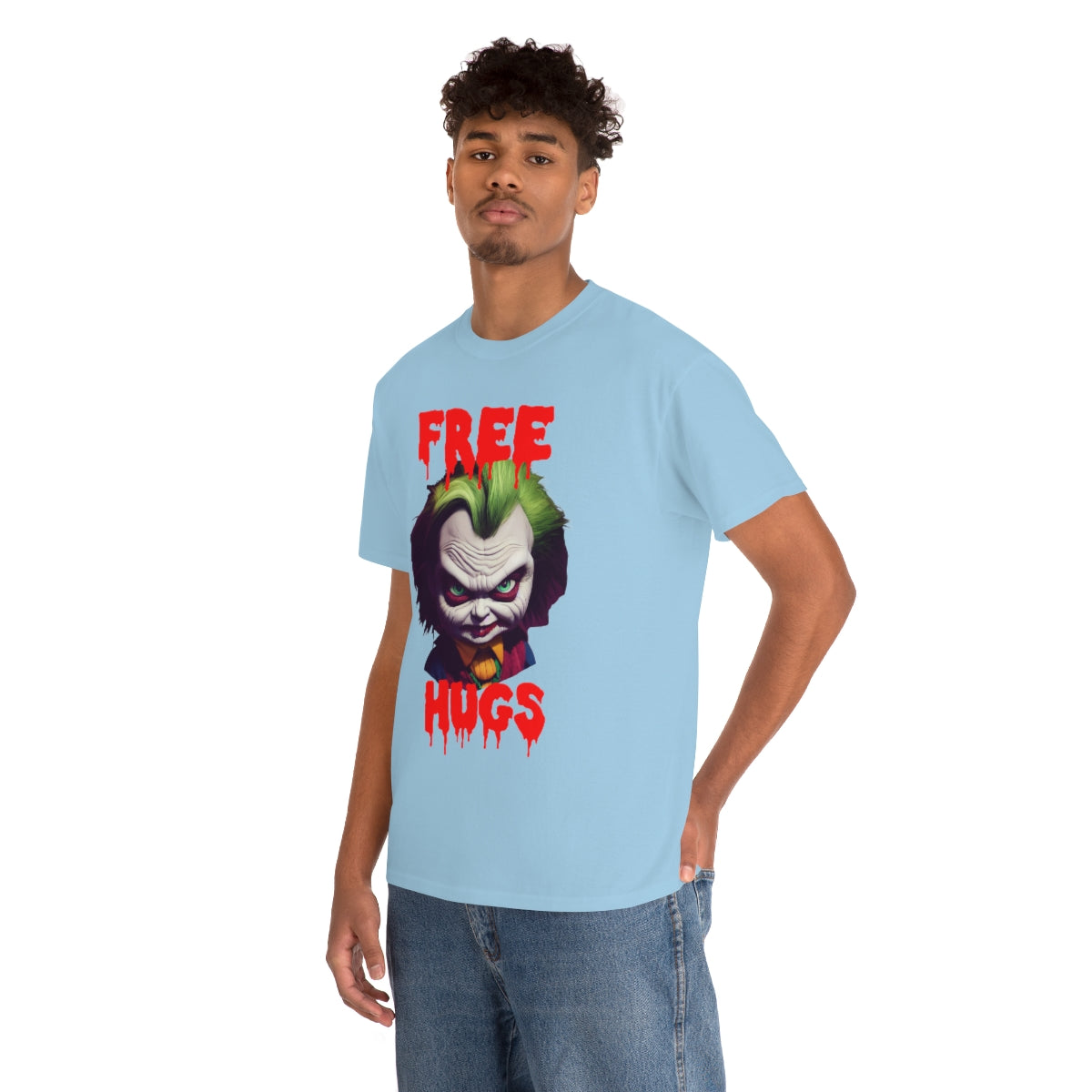 Free Hugs, Happy Halloween! Original art. Unisex Heavy Cotton Tee.