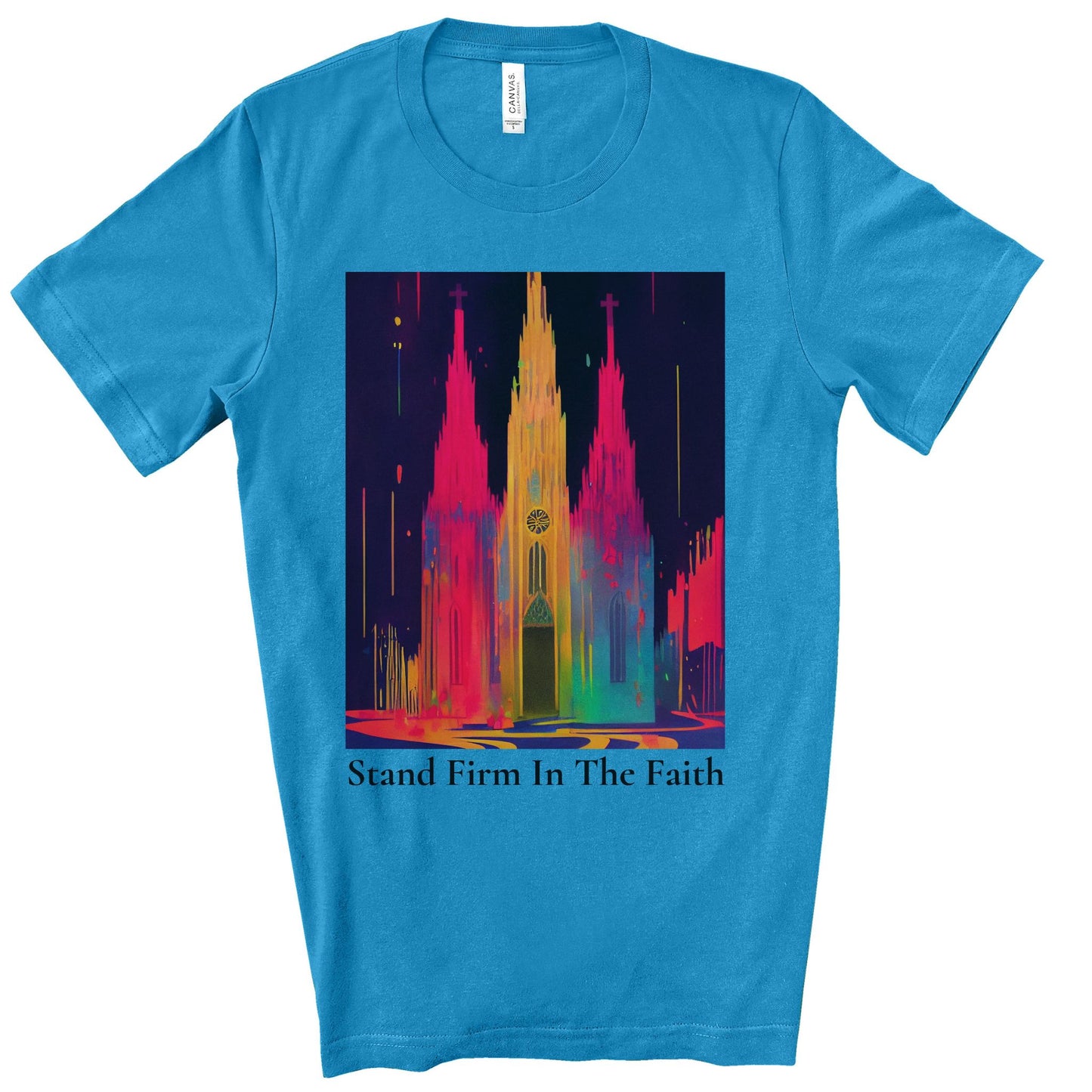 Stand Firm In The Faith. Original Art. Unisex Jersey Short Sleeve Tee.