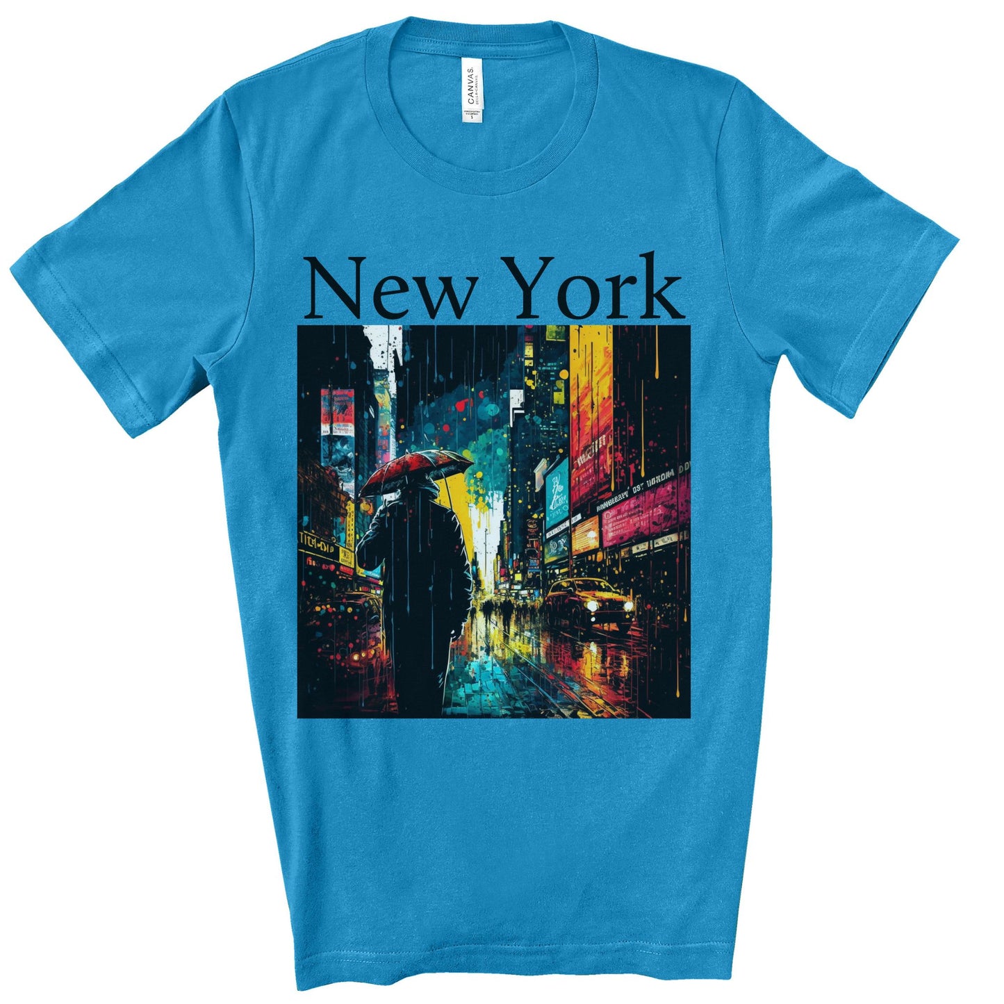 Times Square, New York City. Original Art. Unisex Jersey Short Sleeve Tee.