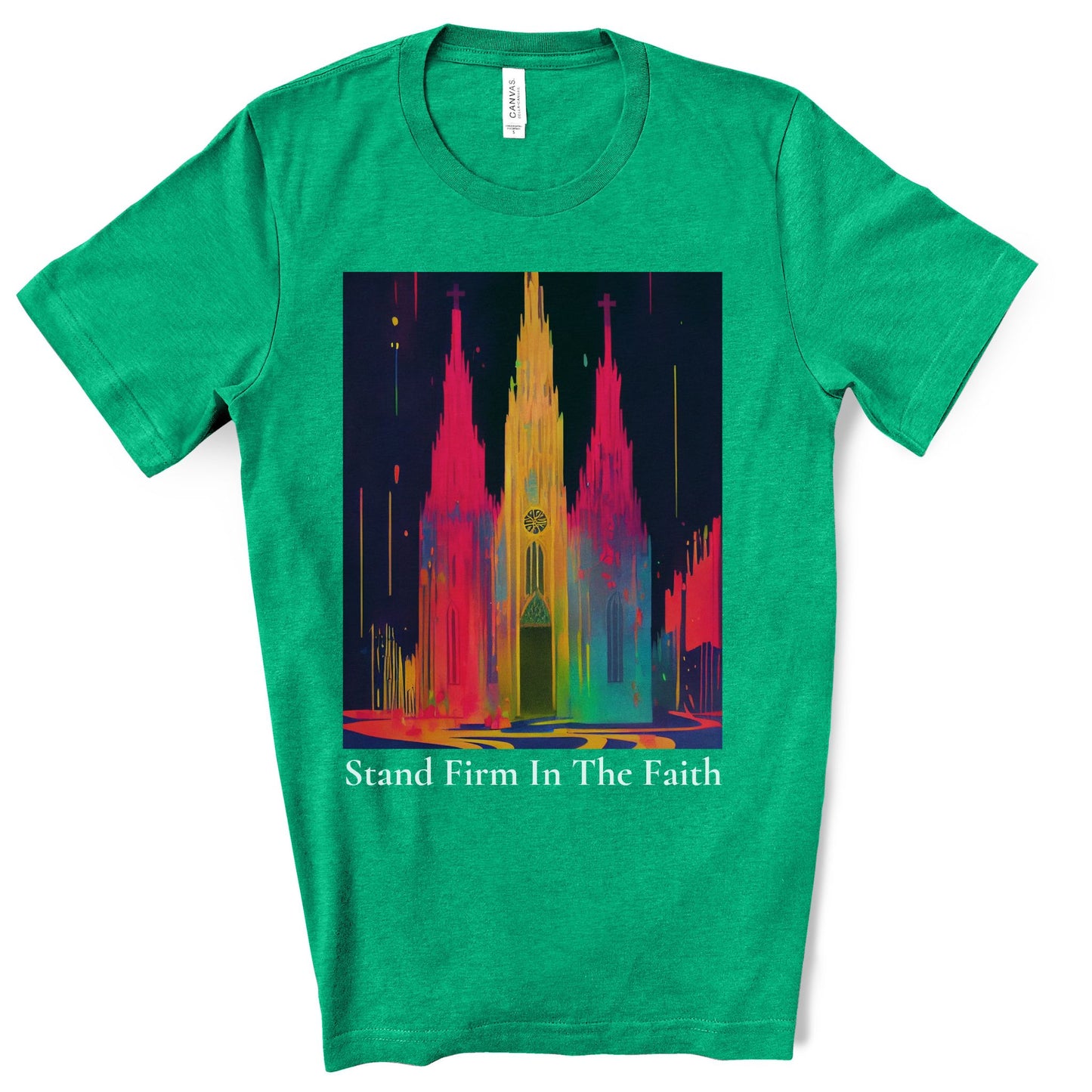 Stand Firm In The Faith. Original Art. Unisex Jersey Short Sleeve Tee.