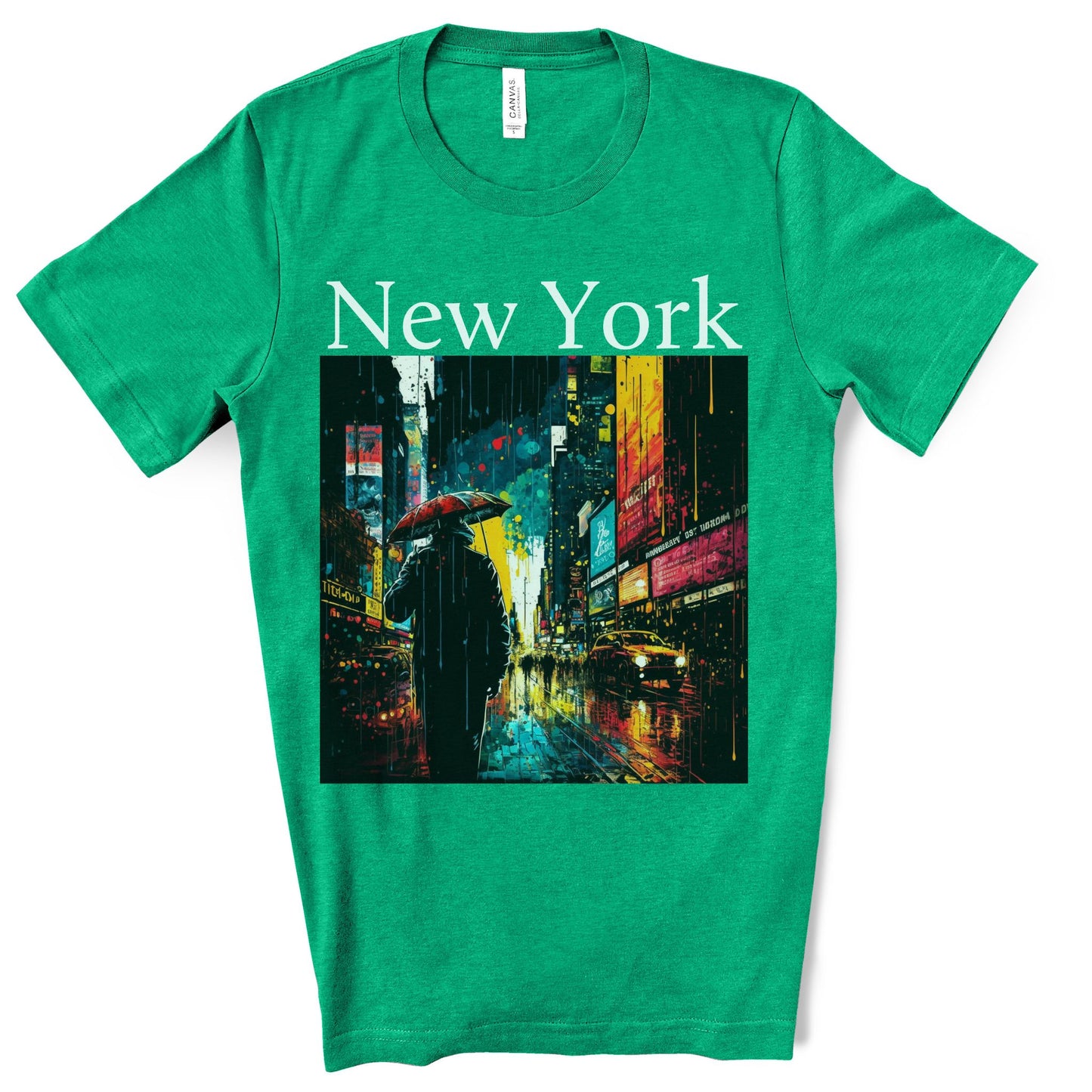 Times Square, New York City. Original Art. Unisex Jersey Short Sleeve Tee.