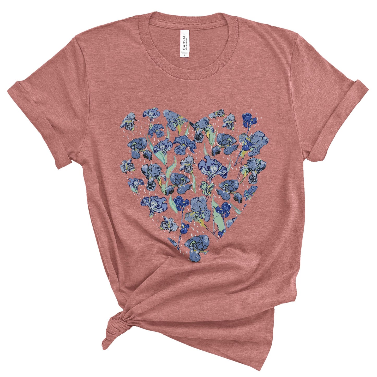 Blue Wildflowers - Original Art. Unisex Jersey Short Sleeve Tee.