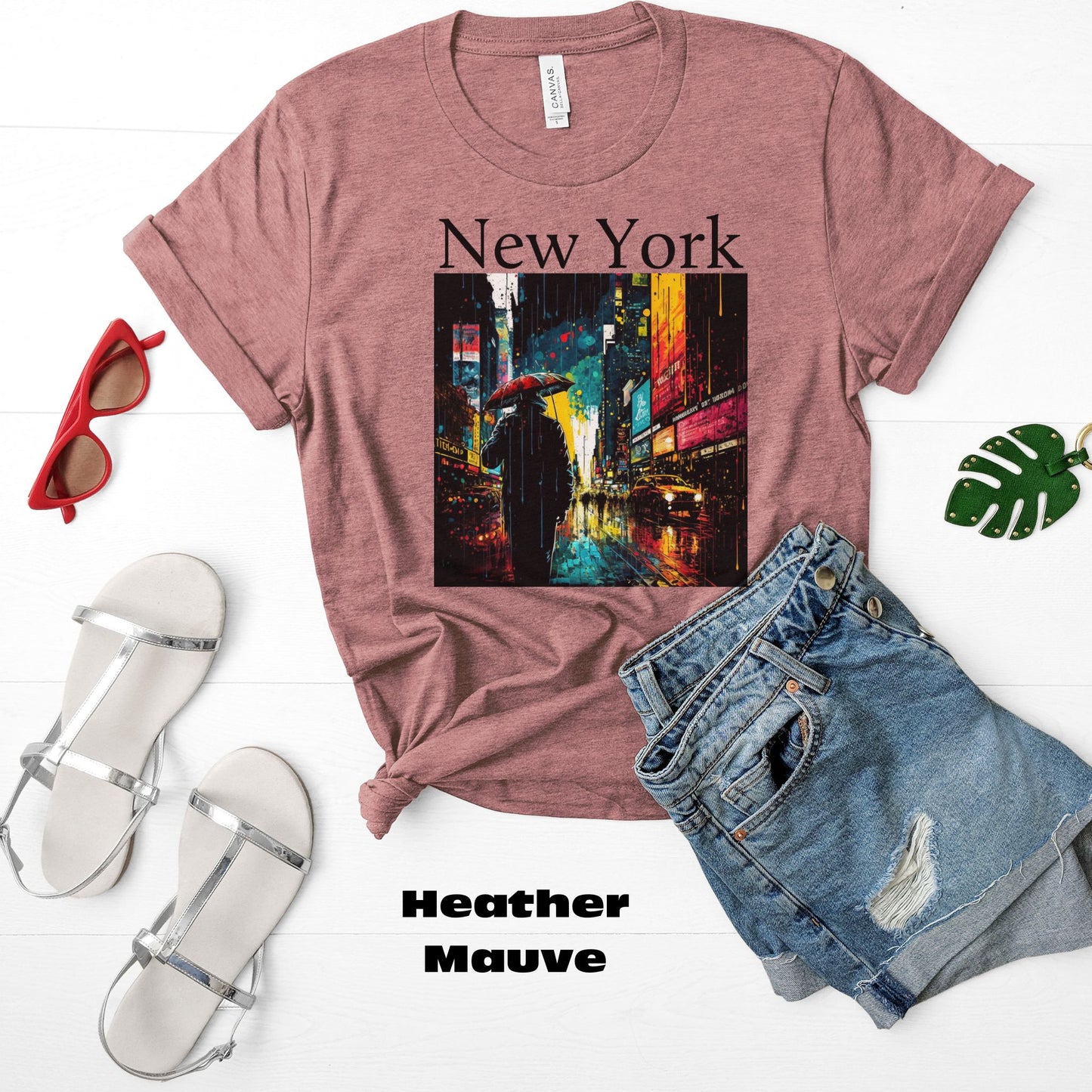 Times Square, New York City. Original Art. Unisex Jersey Short Sleeve Tee.