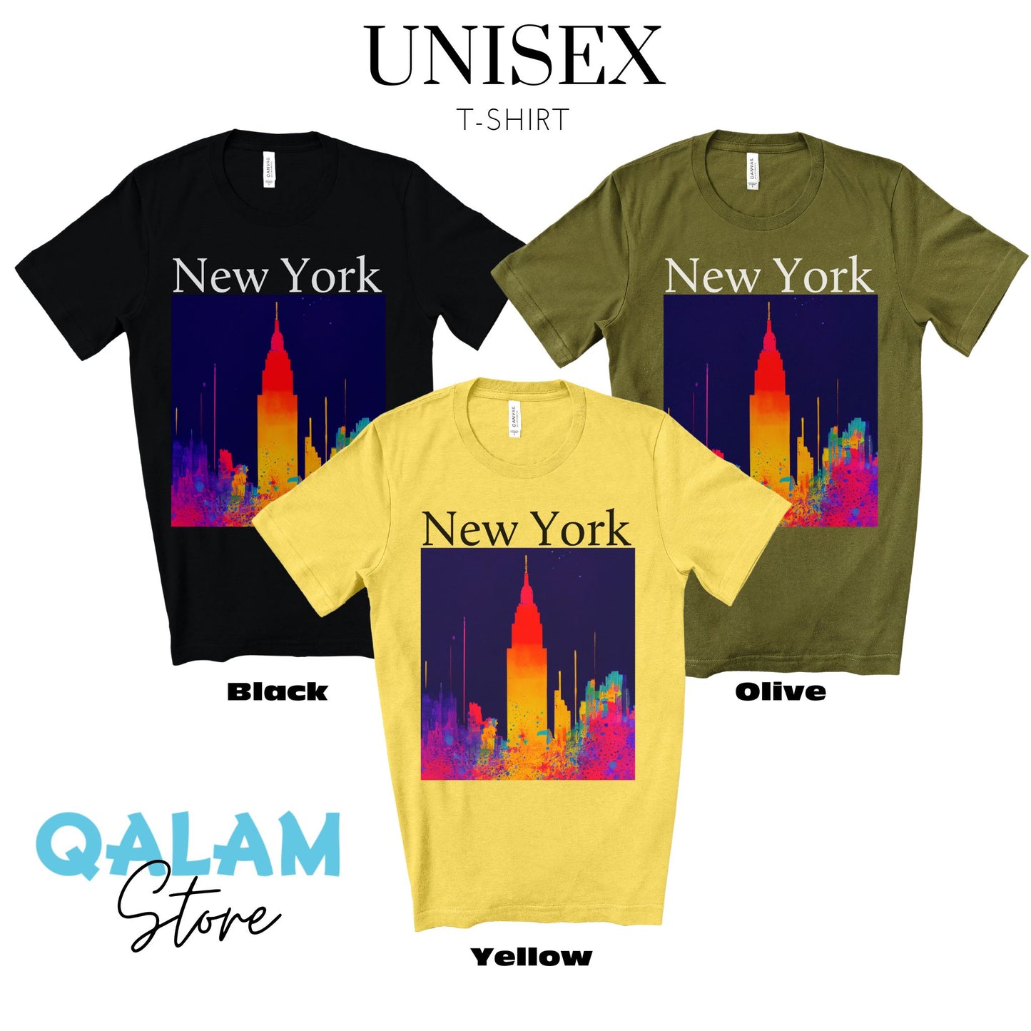 Empire State Of Creative. Original Art. Unisex Jersey Short Sleeve Tee.