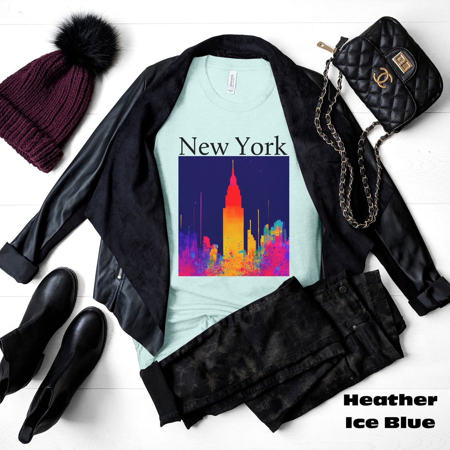 Empire State Of Creative. Original Art. Unisex Jersey Short Sleeve Tee.