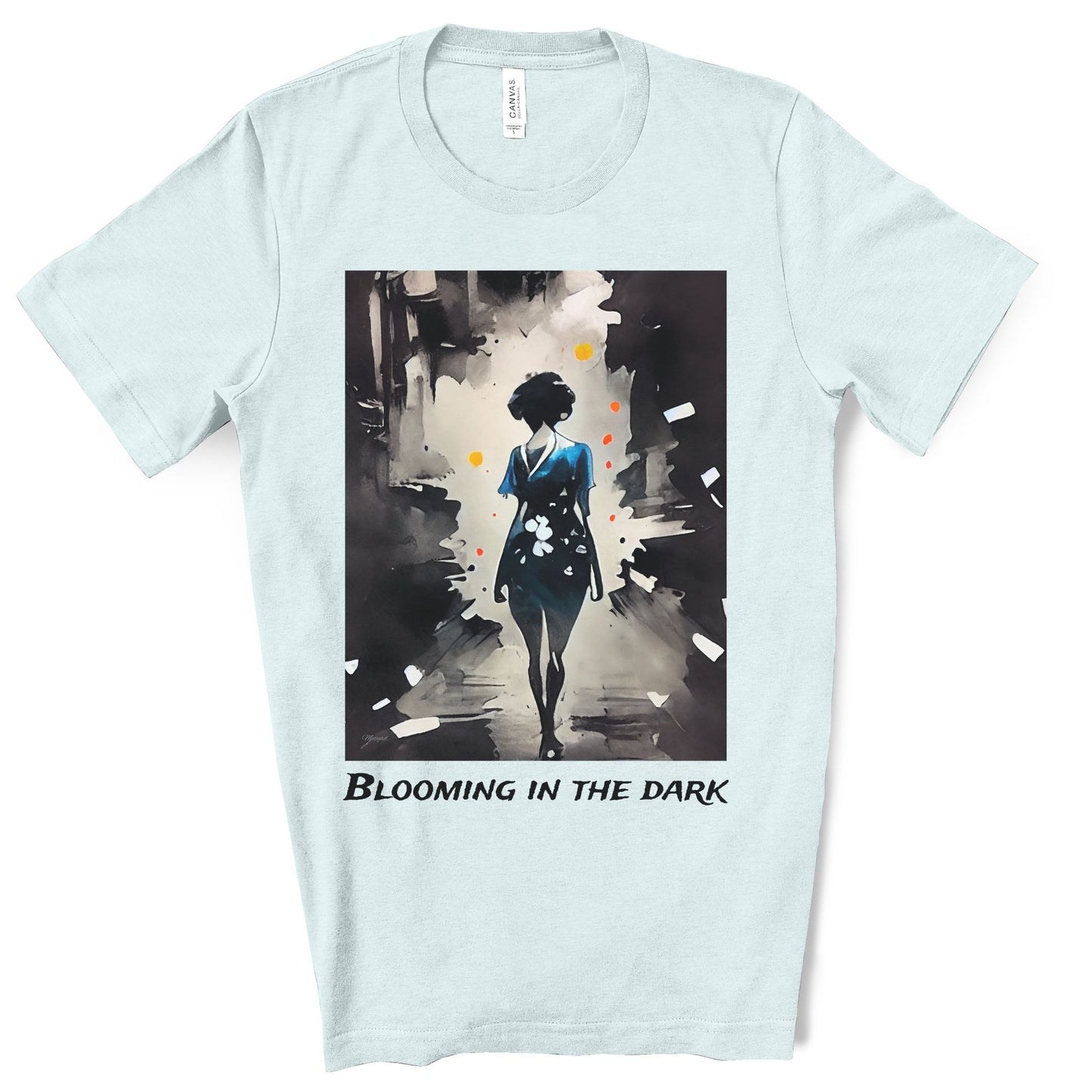 Blooming In The Dark - Original Art. Unisex Jersey Short Sleeve Tee.
