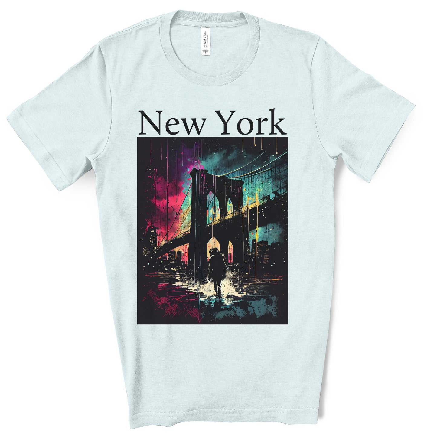 Only New Yorkers Know The Magic Of The Brooklyn Bridge. Unisex Jersey Short Sleeve Tee.
