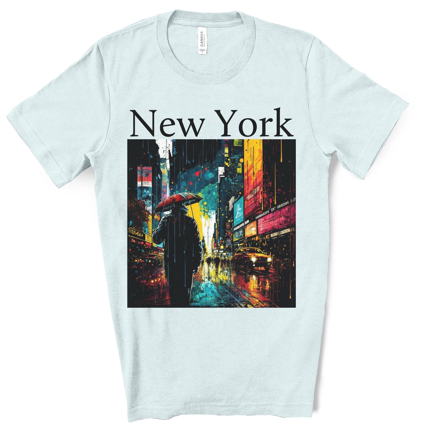Times Square, New York City. Original Art. Unisex Jersey Short Sleeve Tee.