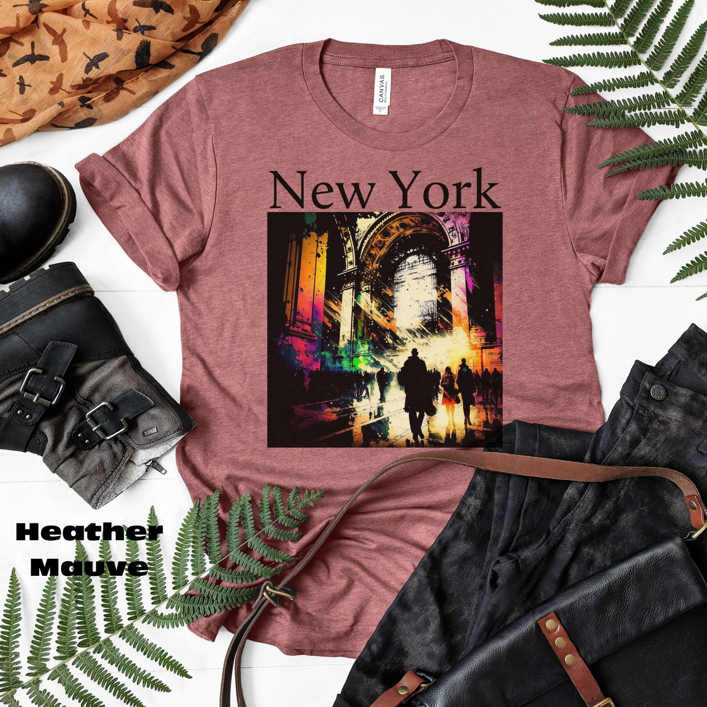 Rush Hour By Grand Central New York City. Original Art. Unisex Jersey Short Sleeve Tee.