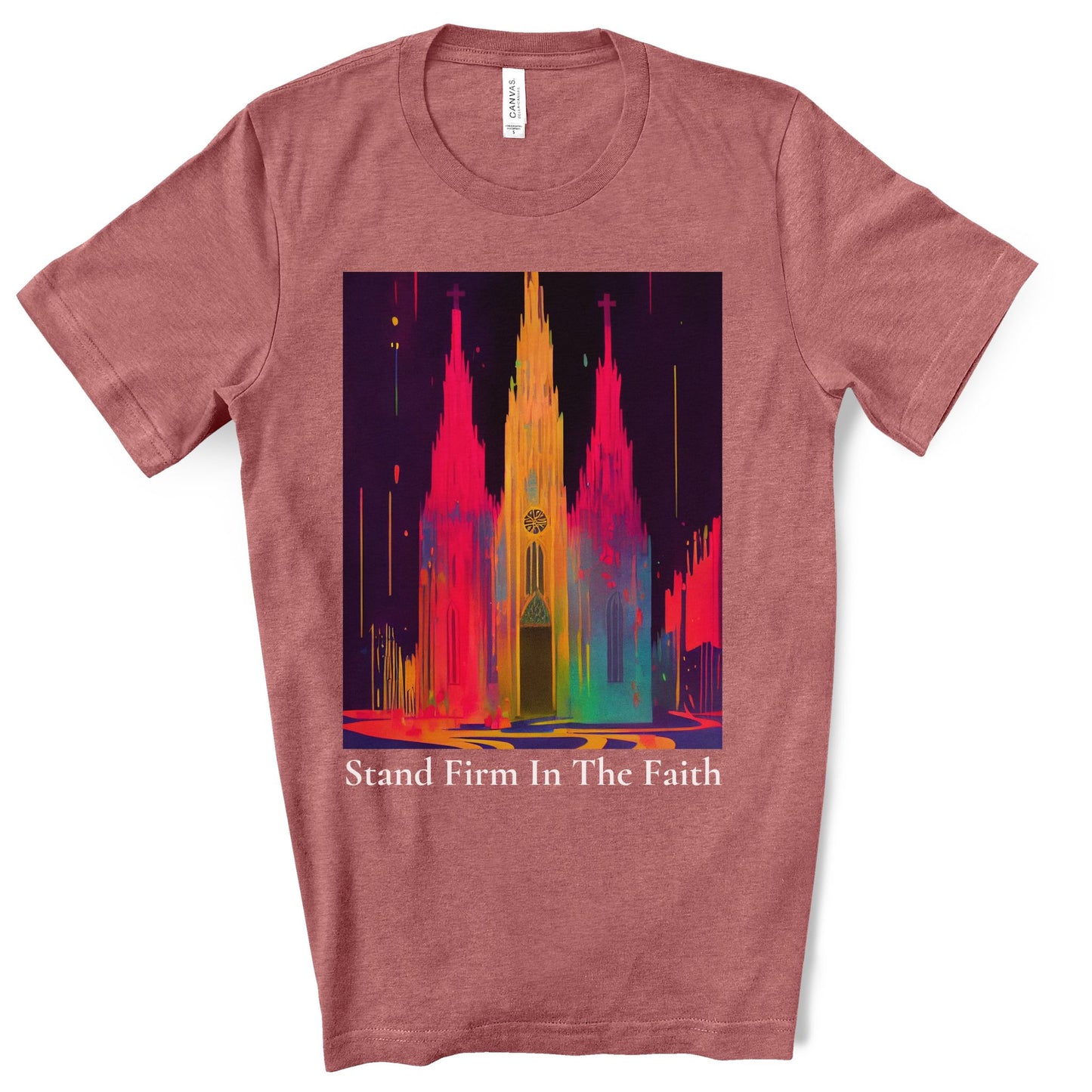 Stand Firm In The Faith. Original Art. Unisex Jersey Short Sleeve Tee.