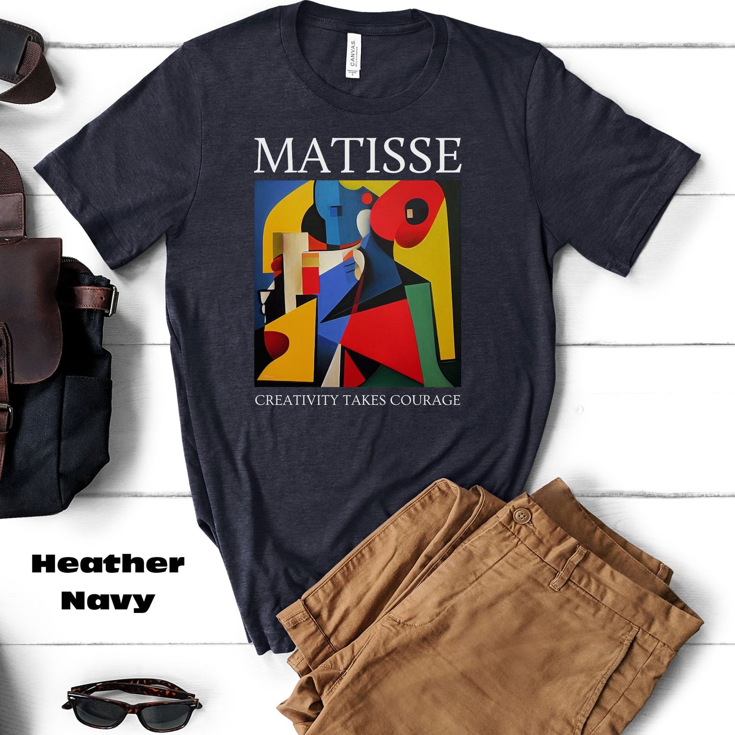 Creativity Takes Courage - Original Art Inspired By Matisse artwork. Unisex Jersey Short Sleeve Tee.