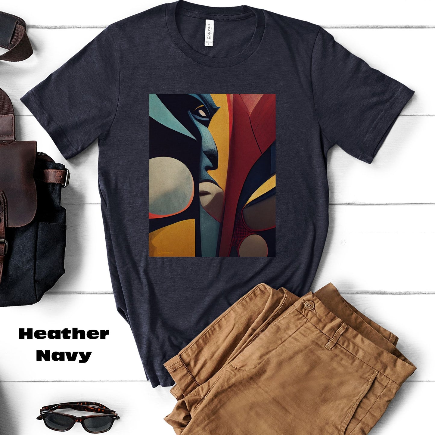Good Vs. Evil Contemporary Original Art. Original Art. Unisex Jersey Short Sleeve Tee.