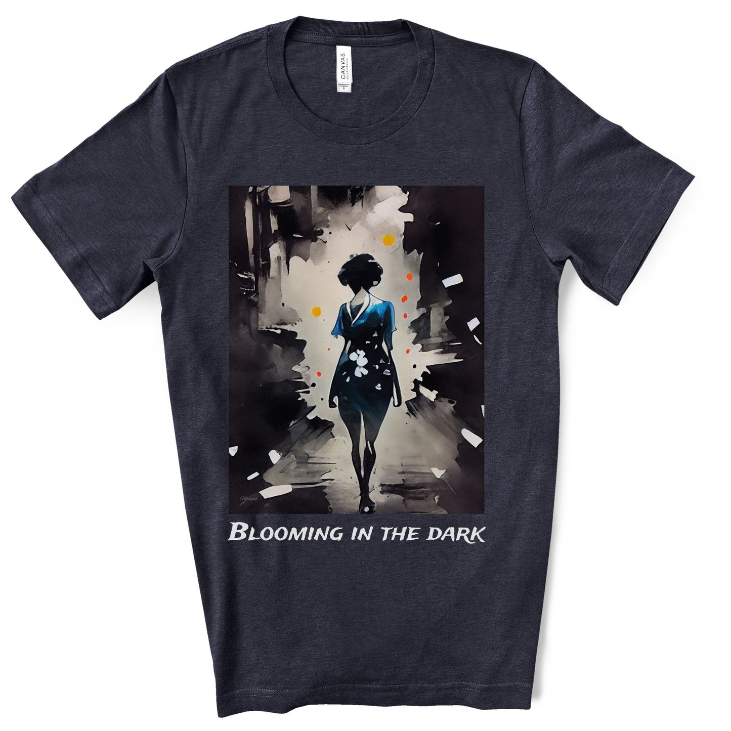 Blooming In The Dark - Original Art. Unisex Jersey Short Sleeve Tee.