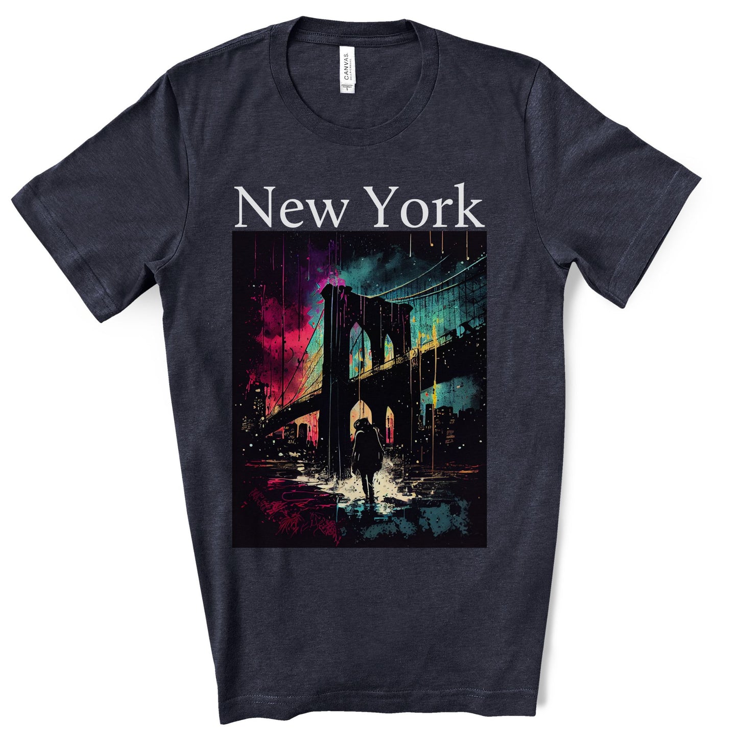 Only New Yorkers Know The Magic Of The Brooklyn Bridge. Unisex Jersey Short Sleeve Tee.