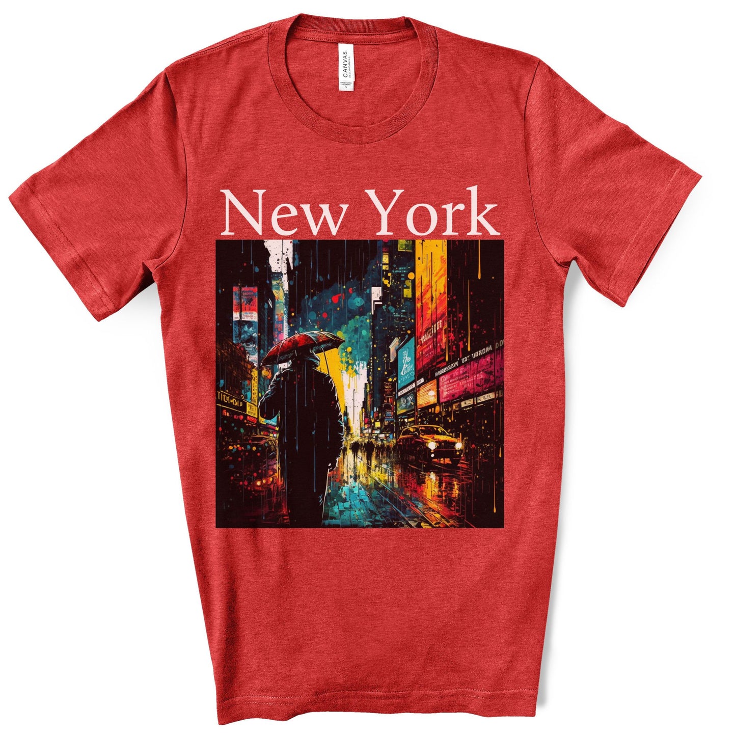 Times Square, New York City. Original Art. Unisex Jersey Short Sleeve Tee.