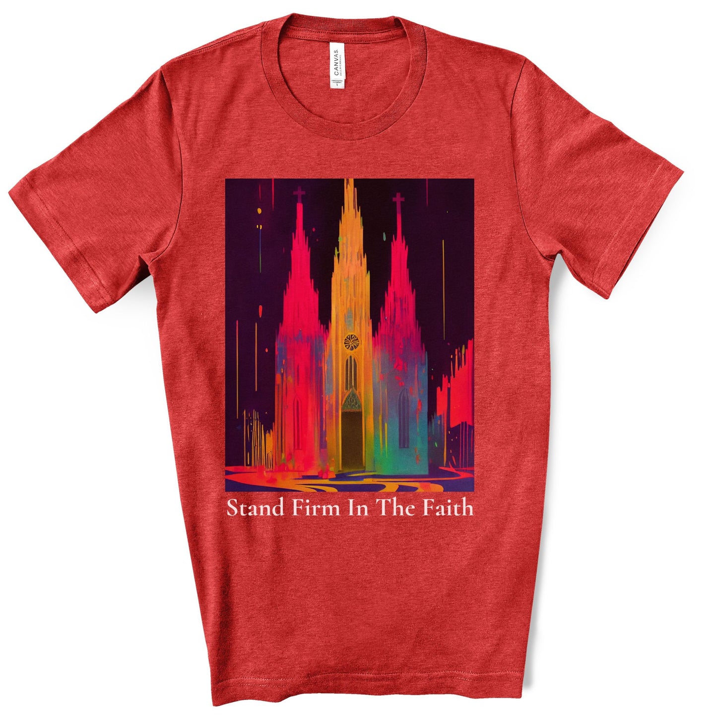 Stand Firm In The Faith. Original Art. Unisex Jersey Short Sleeve Tee.