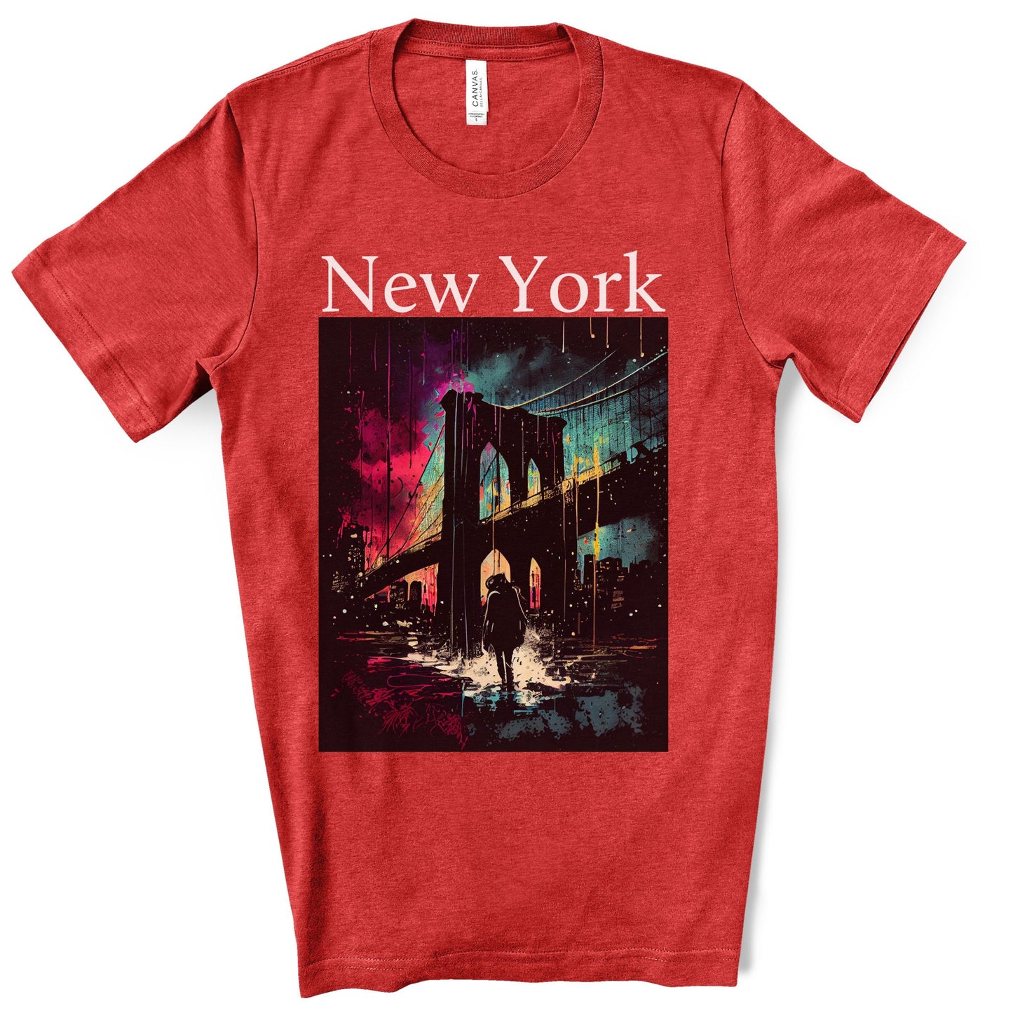Only New Yorkers Know The Magic Of The Brooklyn Bridge. Unisex Jersey Short Sleeve Tee.