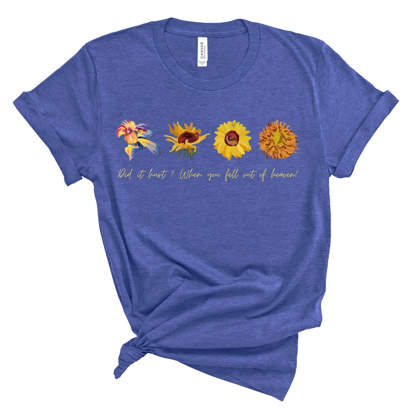 Wildflowers and Sunflowers Shirt. Unisex Jersey Short Sleeve Tee.