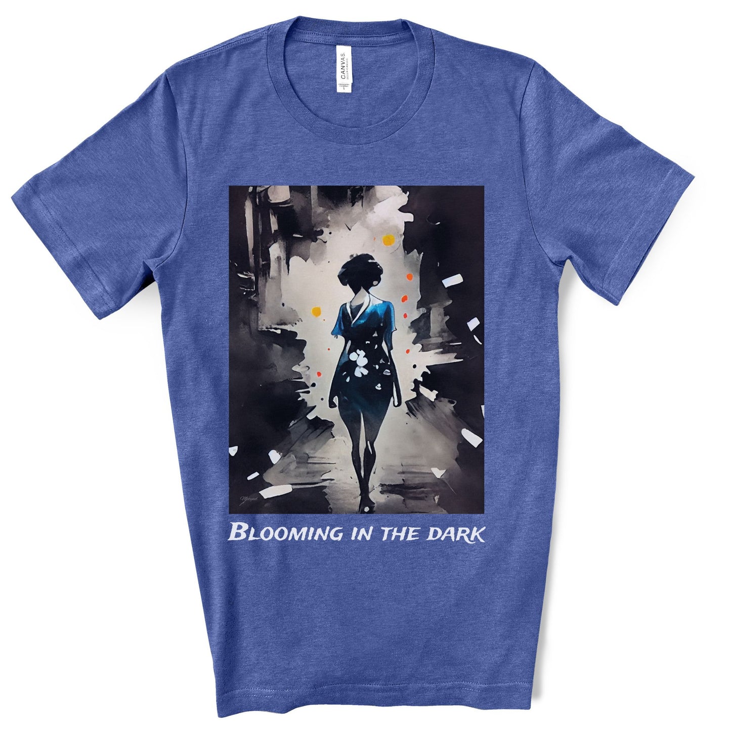 Blooming In The Dark - Original Art. Unisex Jersey Short Sleeve Tee.