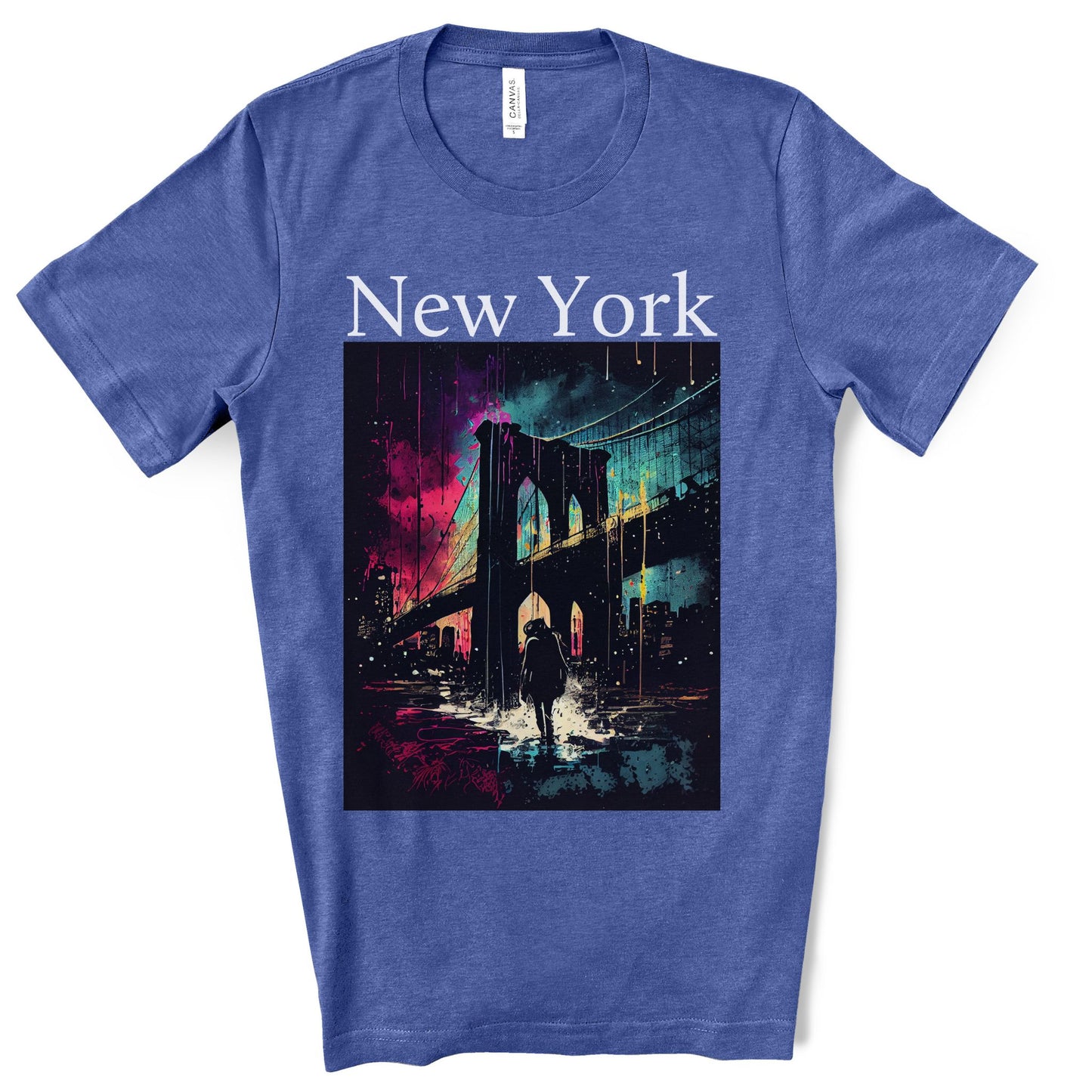 Only New Yorkers Know The Magic Of The Brooklyn Bridge. Unisex Jersey Short Sleeve Tee.