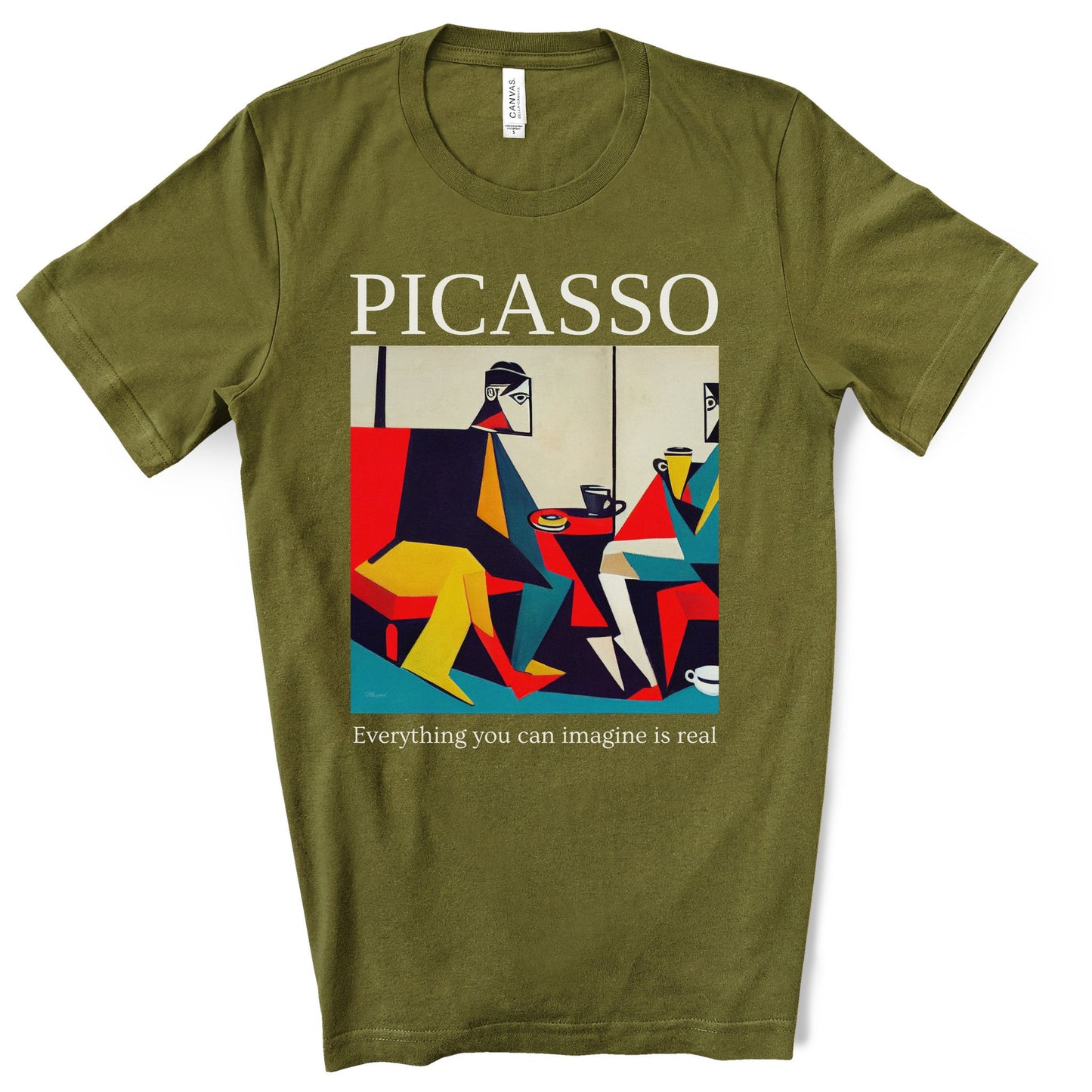 Everything You Can Imagine Is Real - Original Art Inspired By Picasso artwork. Unisex Jersey Short Sleeve Tee.