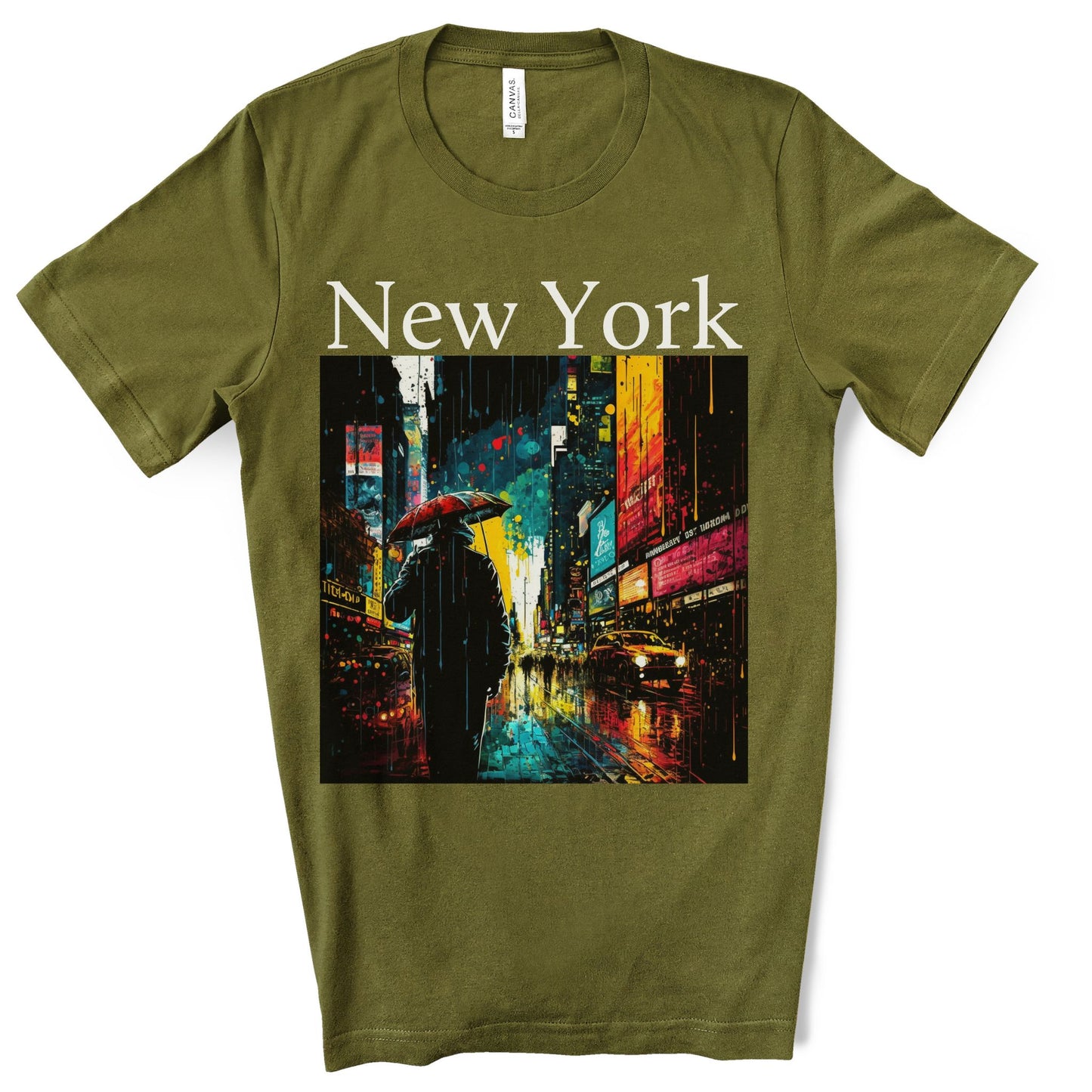 Times Square, New York City. Original Art. Unisex Jersey Short Sleeve Tee.