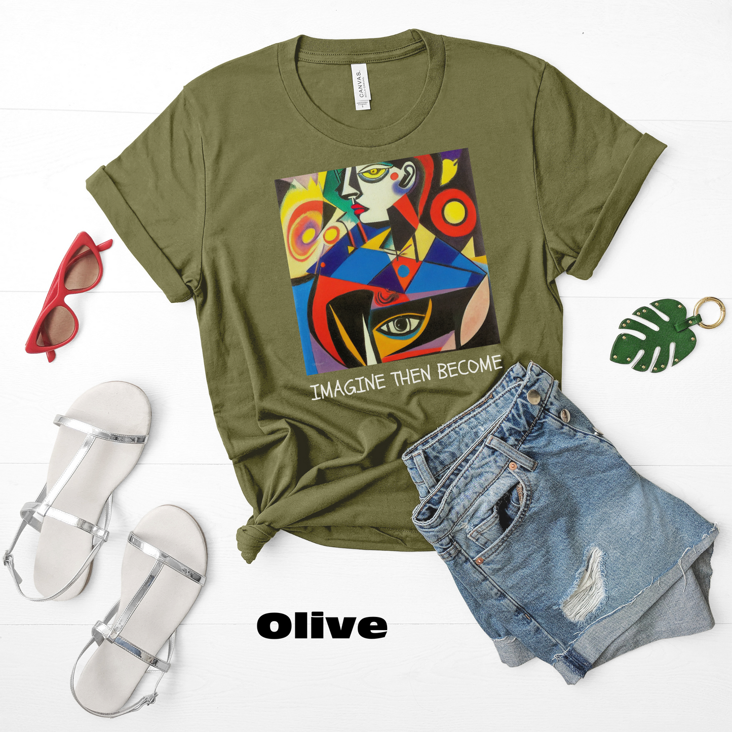 Imagine Then Become - Original Art. Unisex Jersey Short Sleeve Tee.