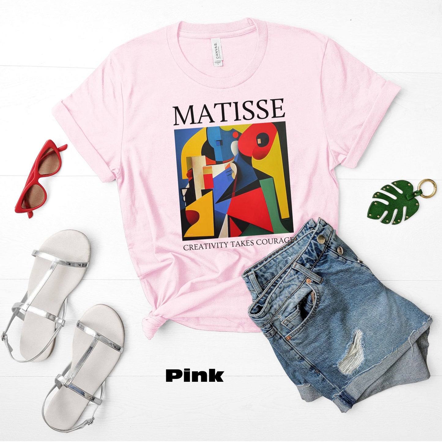 Creativity Takes Courage - Original Art Inspired By Matisse artwork. Unisex Jersey Short Sleeve Tee.
