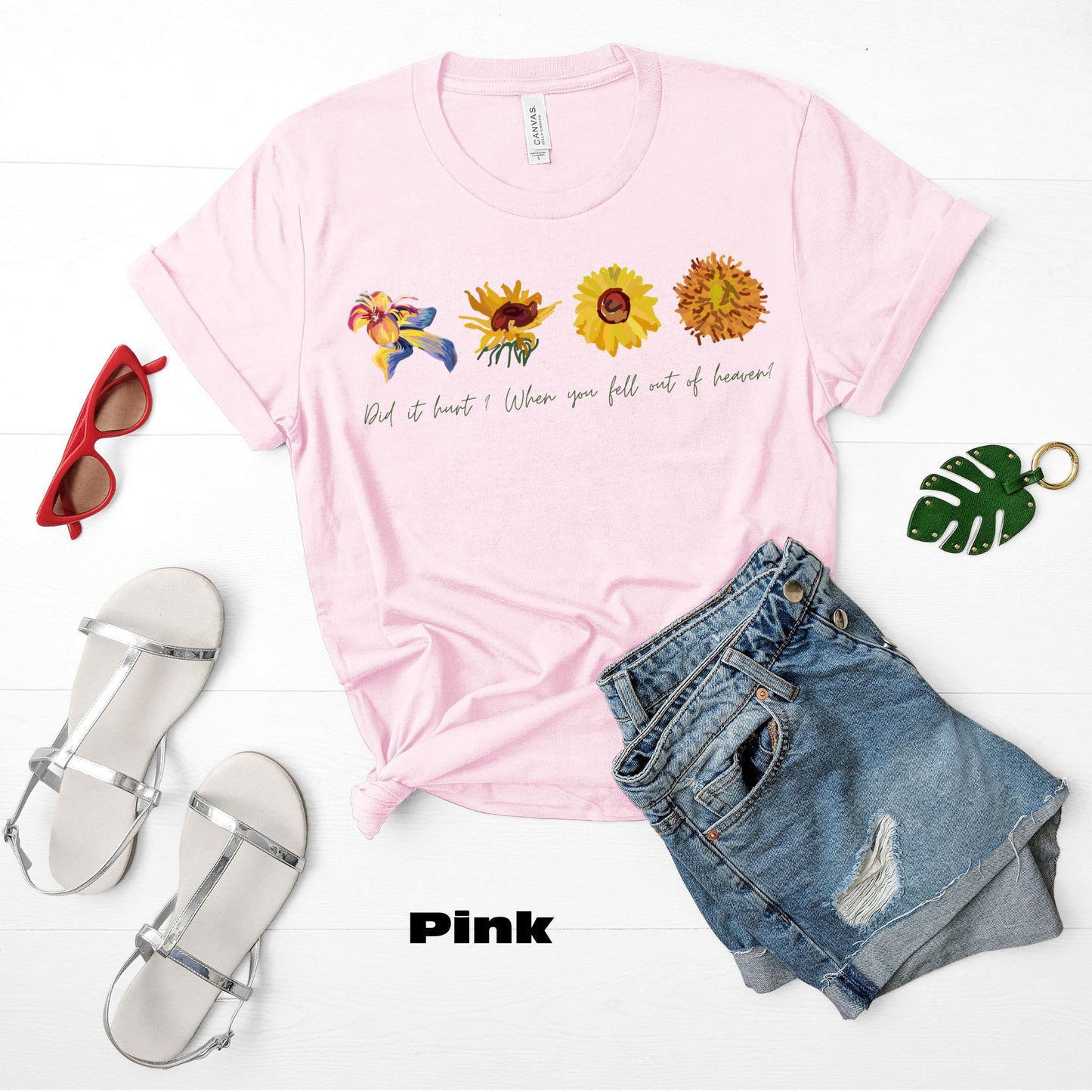 Wildflowers and Sunflowers Shirt. Unisex Jersey Short Sleeve Tee.