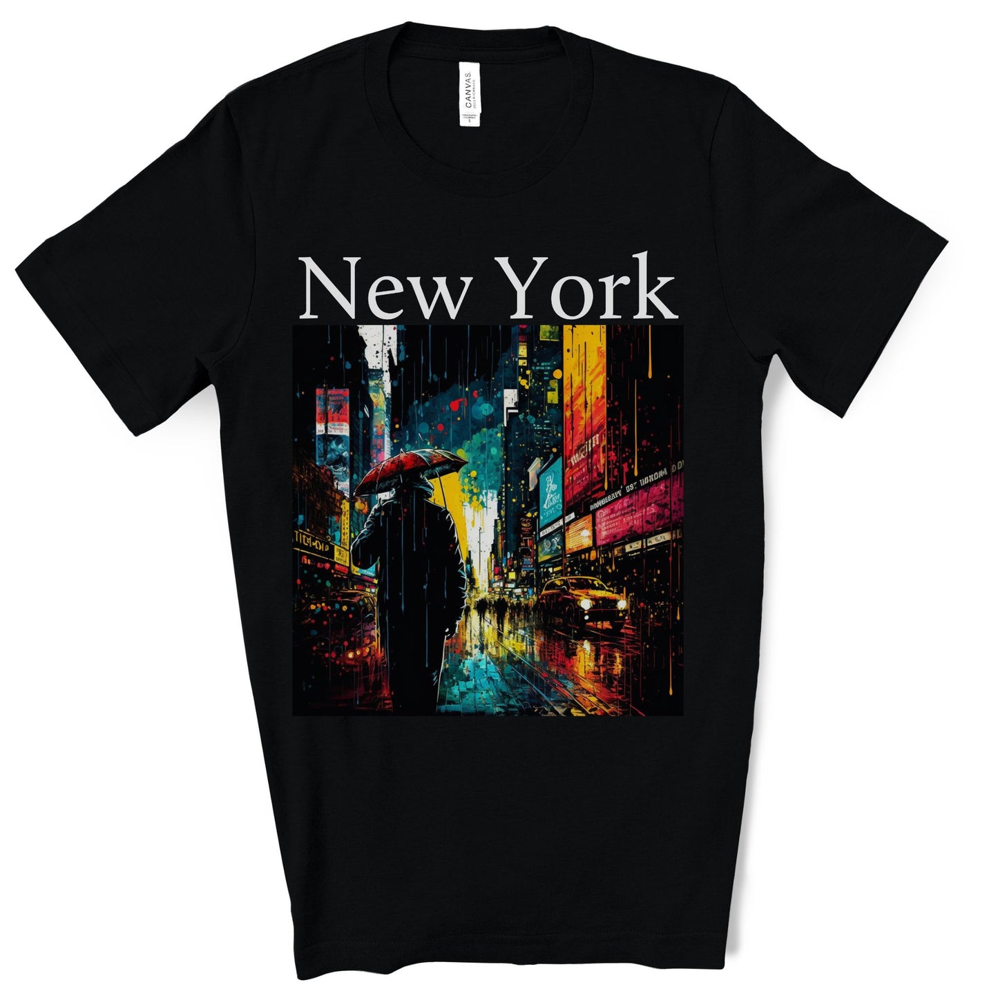 Times Square, New York City. Original Art. Unisex Jersey Short Sleeve Tee.