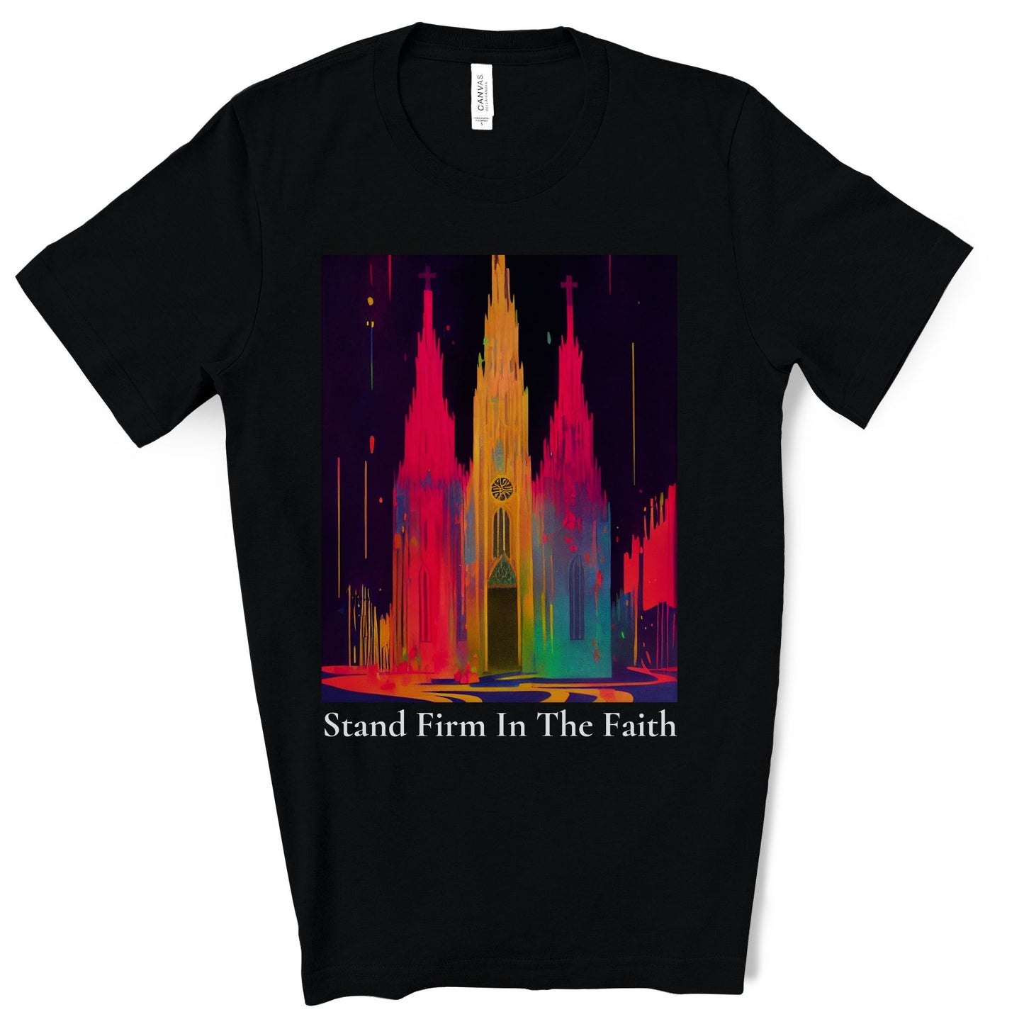 Stand Firm In The Faith. Original Art. Unisex Jersey Short Sleeve Tee.
