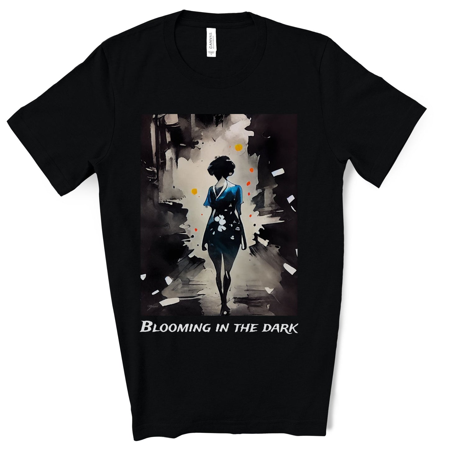Blooming In The Dark - Original Art. Unisex Jersey Short Sleeve Tee.