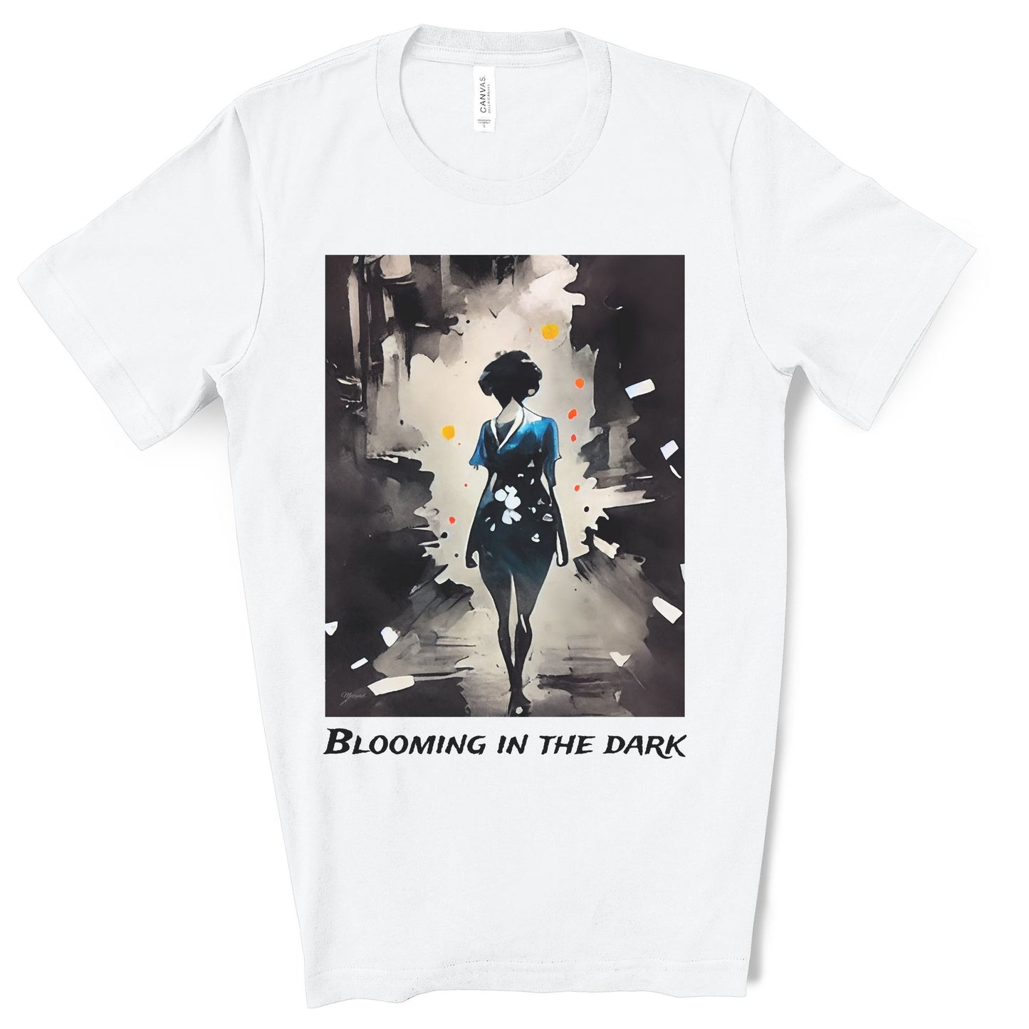 Blooming In The Dark - Original Art. Unisex Jersey Short Sleeve Tee.