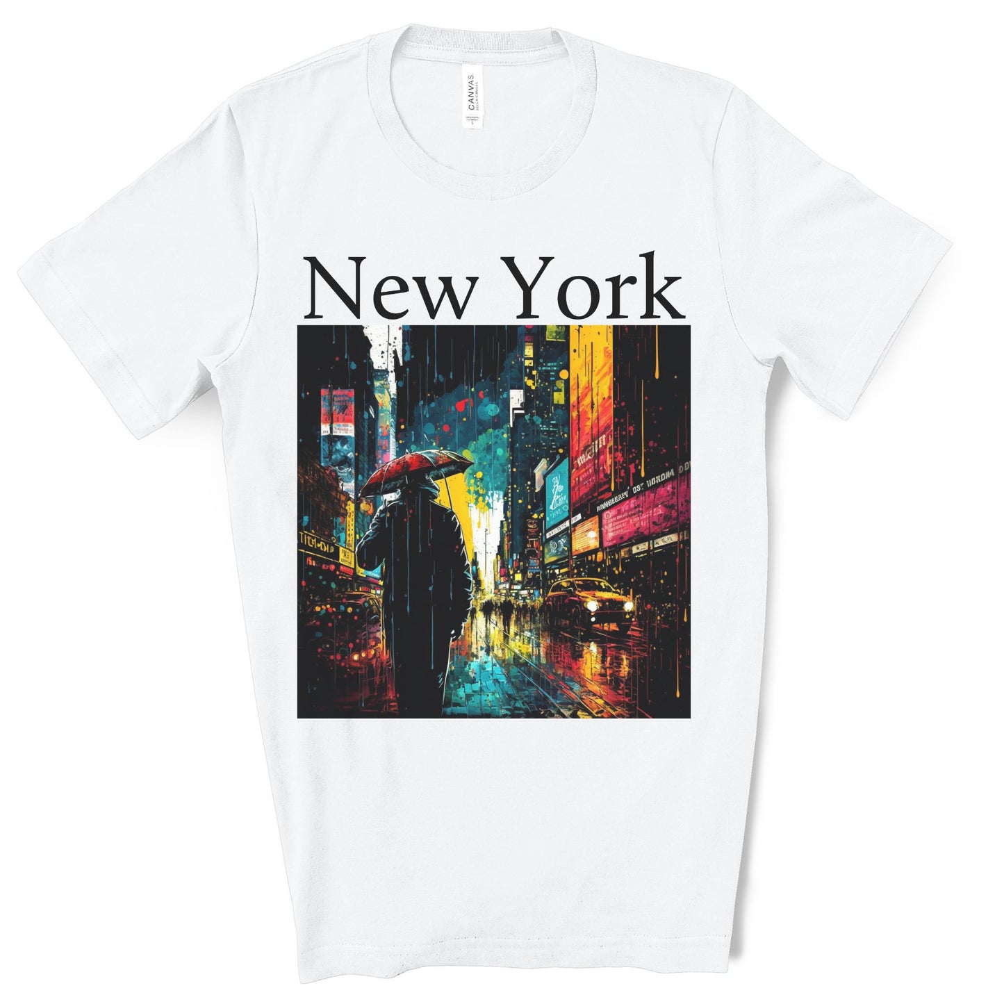 Times Square, New York City. Original Art. Unisex Jersey Short Sleeve Tee.