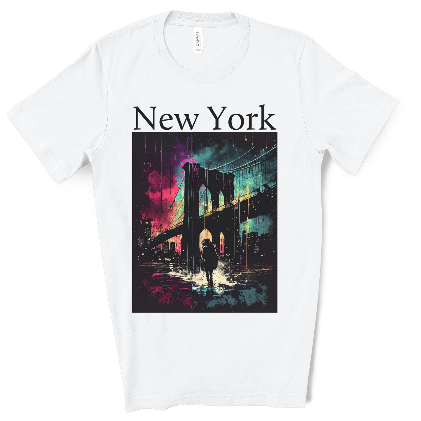 Only New Yorkers Know The Magic Of The Brooklyn Bridge. Unisex Jersey Short Sleeve Tee.