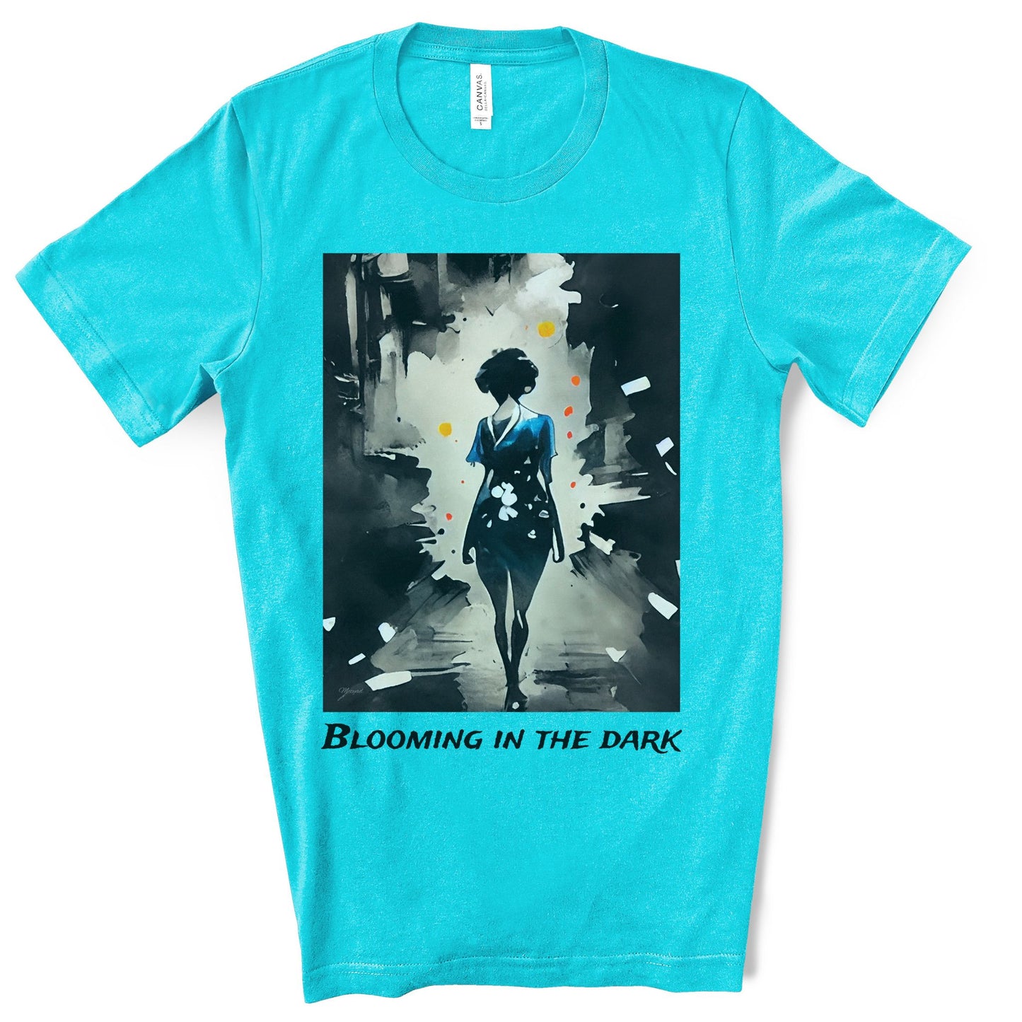 Blooming In The Dark - Original Art. Unisex Jersey Short Sleeve Tee.
