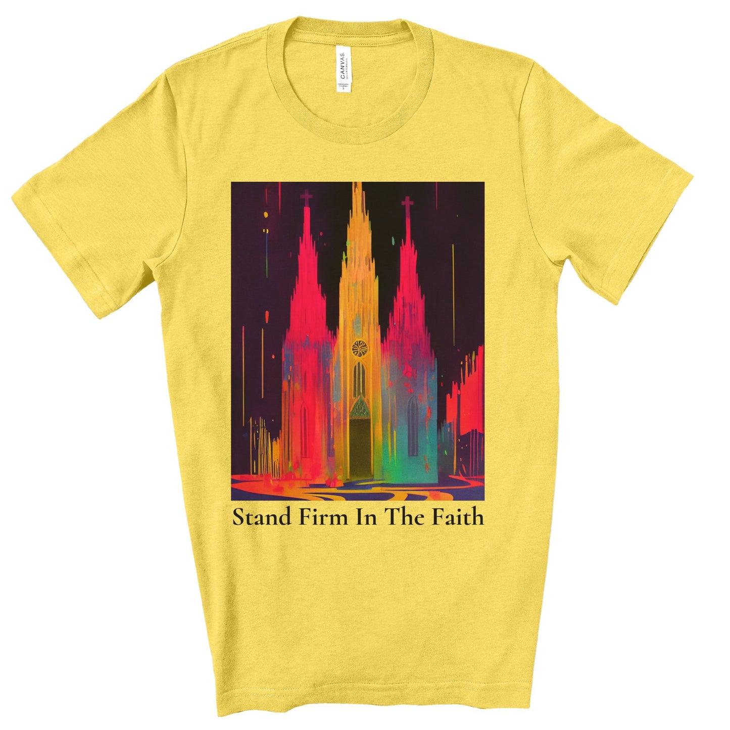 Stand Firm In The Faith. Original Art. Unisex Jersey Short Sleeve Tee.