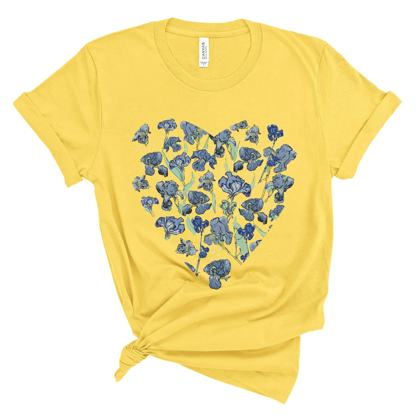 Blue Wildflowers - Original Art. Unisex Jersey Short Sleeve Tee.