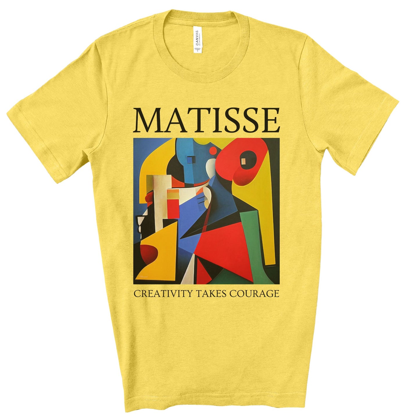 Creativity Takes Courage - Original Art Inspired By Matisse artwork. Unisex Jersey Short Sleeve Tee.