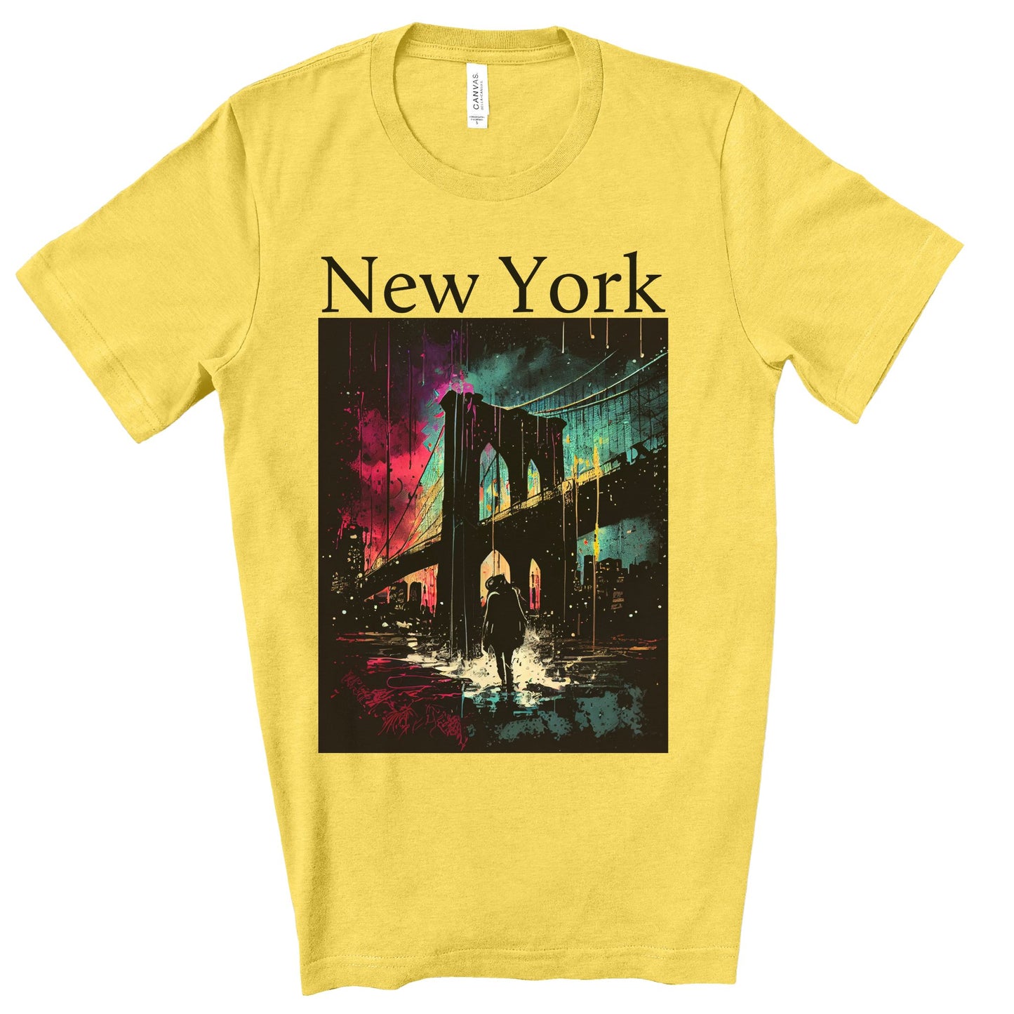 Only New Yorkers Know The Magic Of The Brooklyn Bridge. Unisex Jersey Short Sleeve Tee.