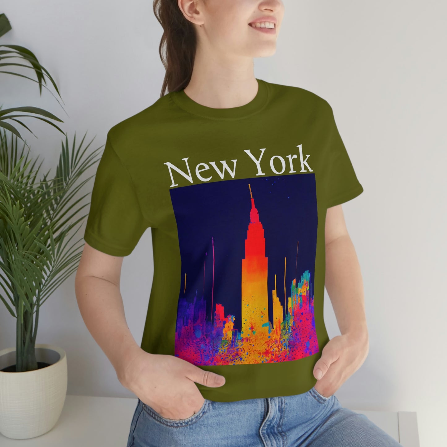 Empire State Of Creative. Original Art. Unisex Jersey Short Sleeve Tee.
