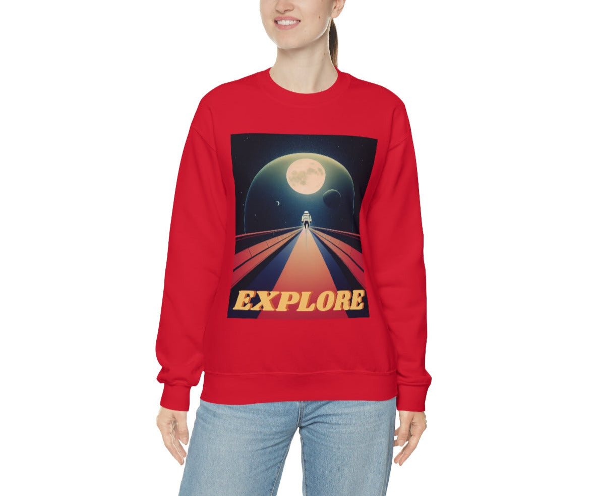 Explore Strange New Planets. Unisex Heavy Blend Crewneck Sweatshirt.