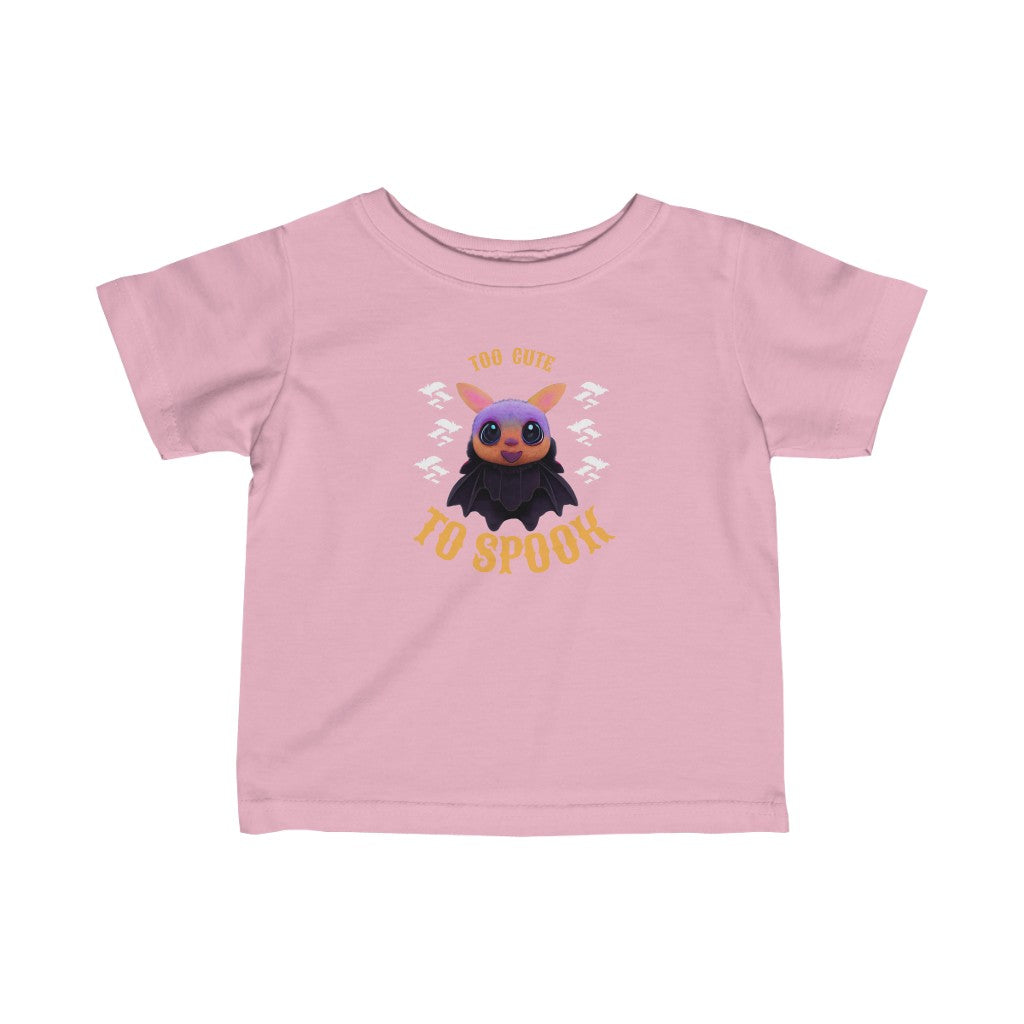 Too Cute Bat Wishing You A Happy Halloween. Unisex Heavy Cotton Tee. Infant Fine Jersey Tee.