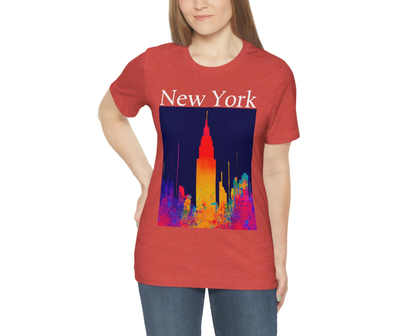 Empire State Of Creative. Original Art. Unisex Jersey Short Sleeve Tee.